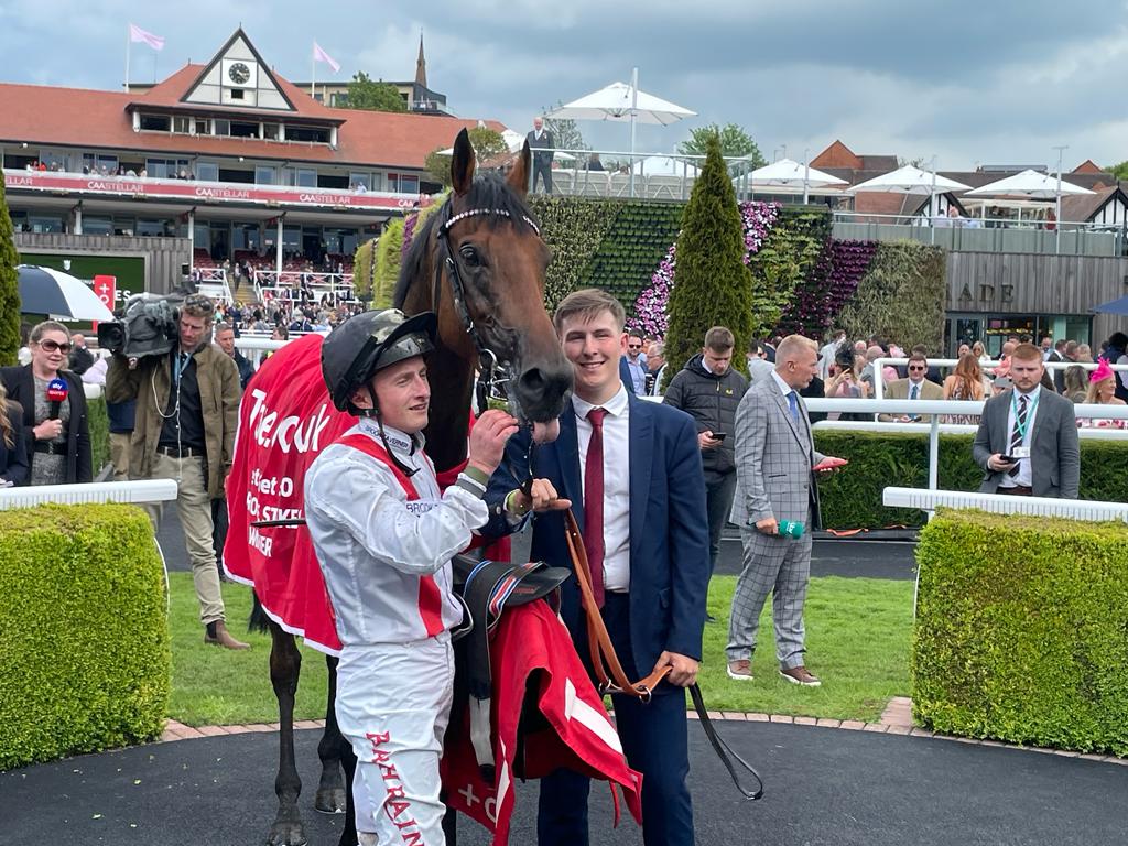 Hamish and Tom Marquand after winning at Chester