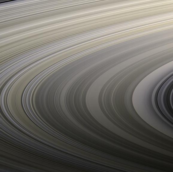 Saturn's rings captured in 2009 by Nasa's Cassini spacecraft 