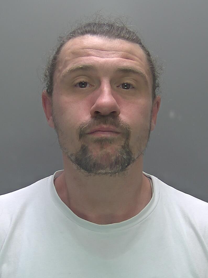 Patrick Muddiman, 38, of Whiteford Drive, Kettering, Northamptonshire, was jailed for six years at Peterborough Crown Court after admitting robbery and assault by beating. (Cambridgeshire Police/ PA)