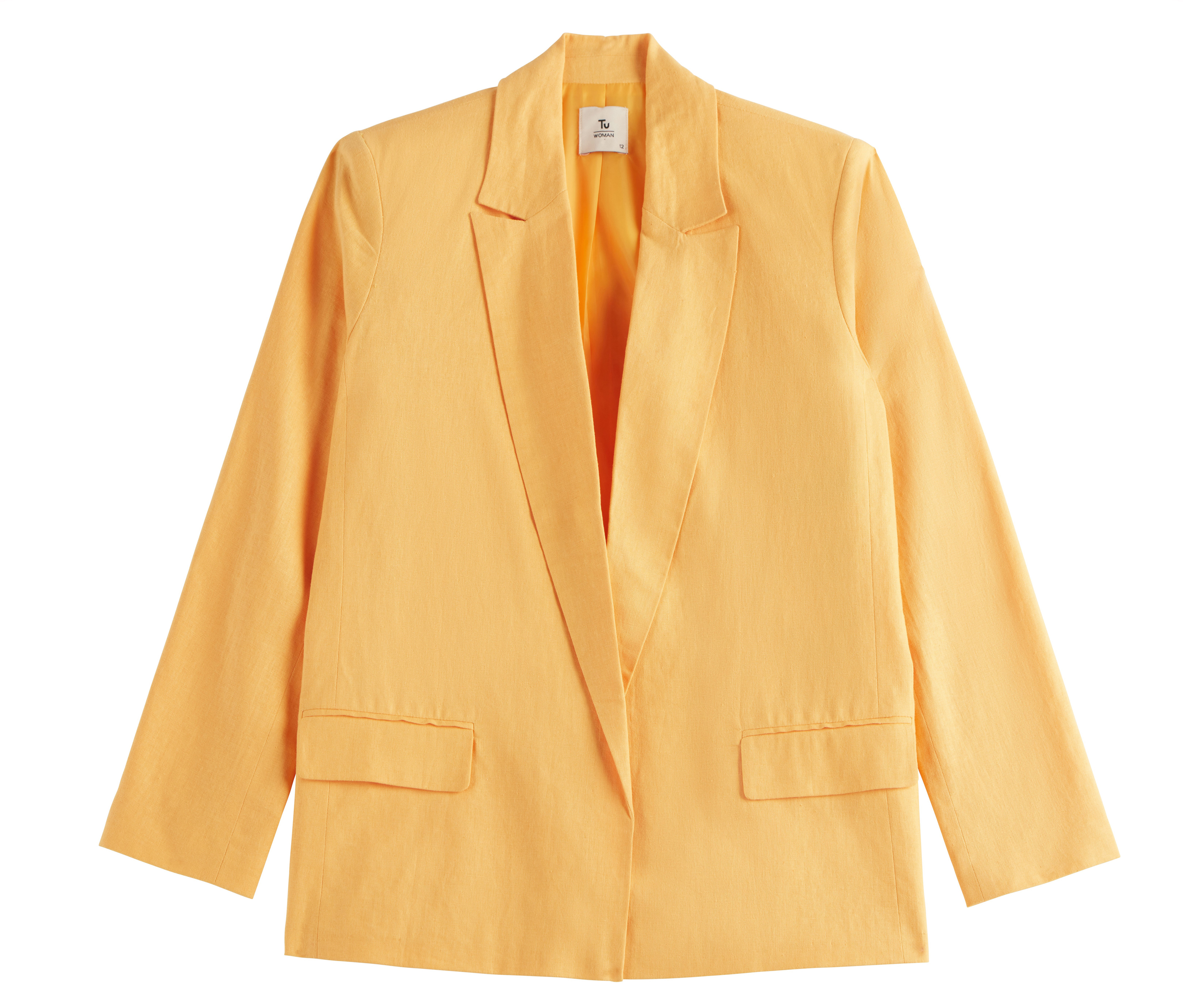 Tu at Sainsbury's Buttercup Yellow Linen-Rich Coord Blazer