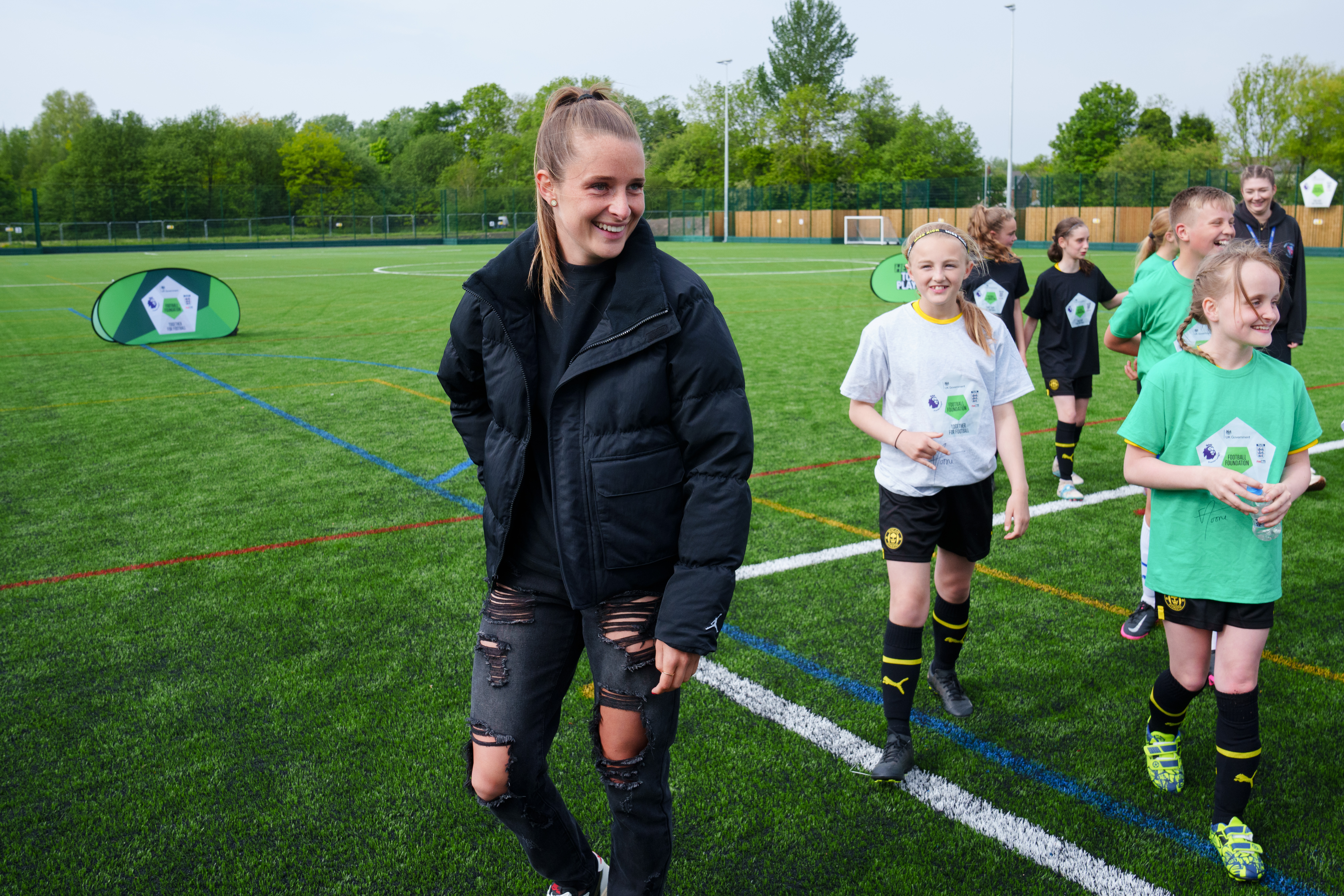 It is one of 23 Football Foundation-funded pitches that will be named after each of the Lionesses from last summer’s Euros triumph (the Football Foundation)