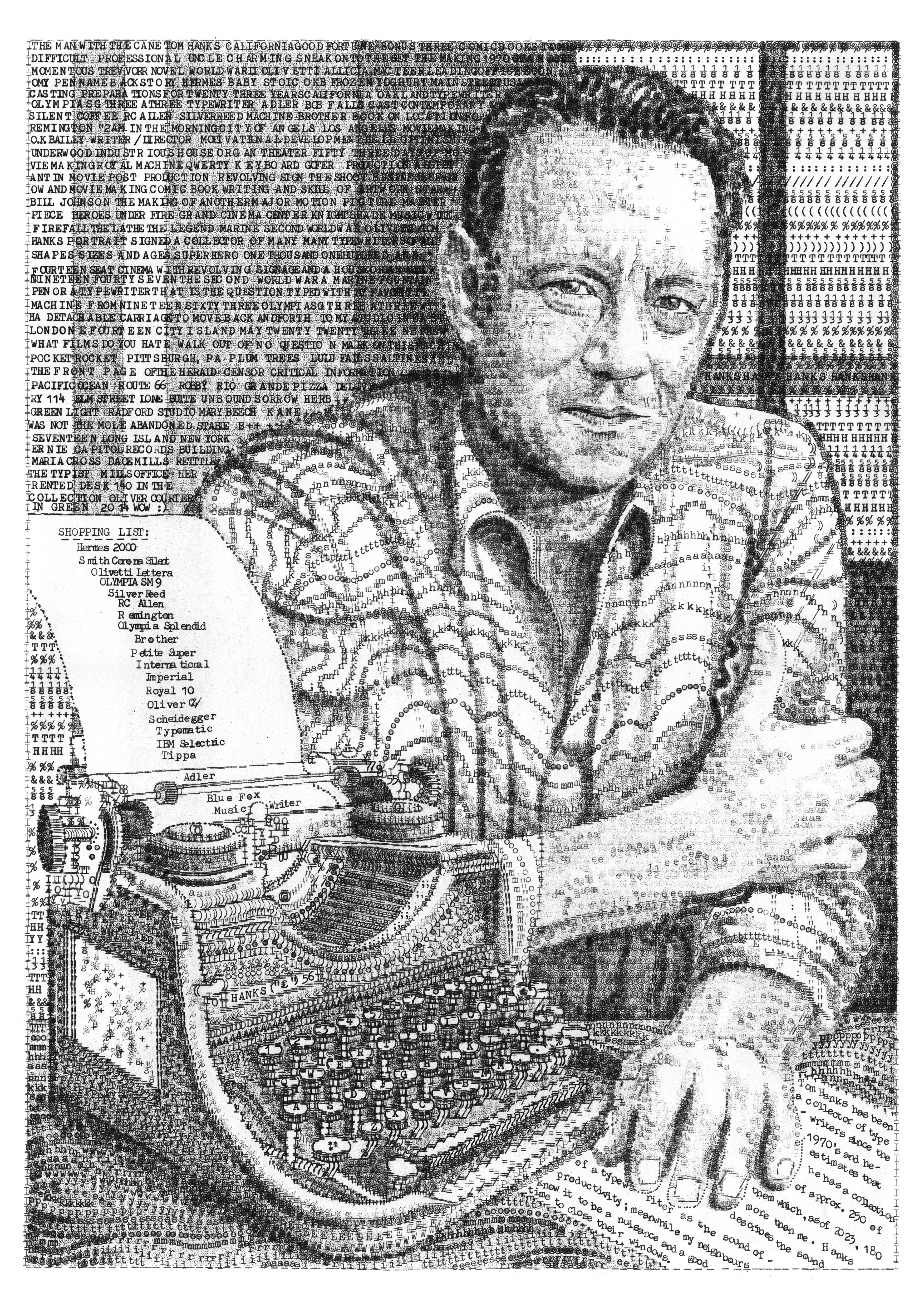 Typewritten Tom Hanks