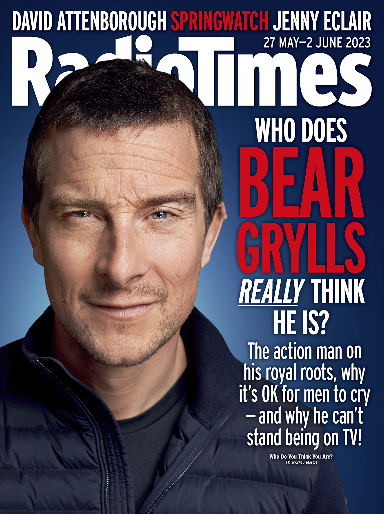 Bear Grylls on the cover of Radio Times 