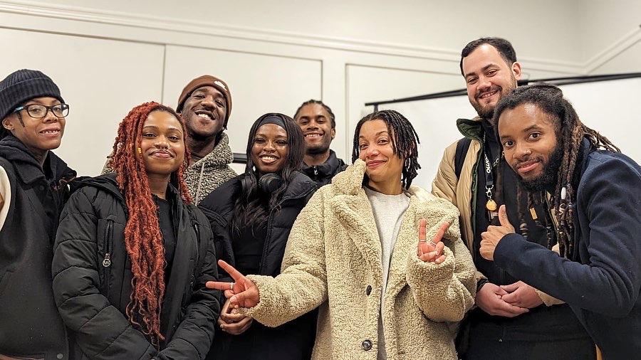 Image of the audience at the Poets Corner a bi-weekly open mic event, run by the charity Poetic Unity, where young people can perform and practice their poetry skills