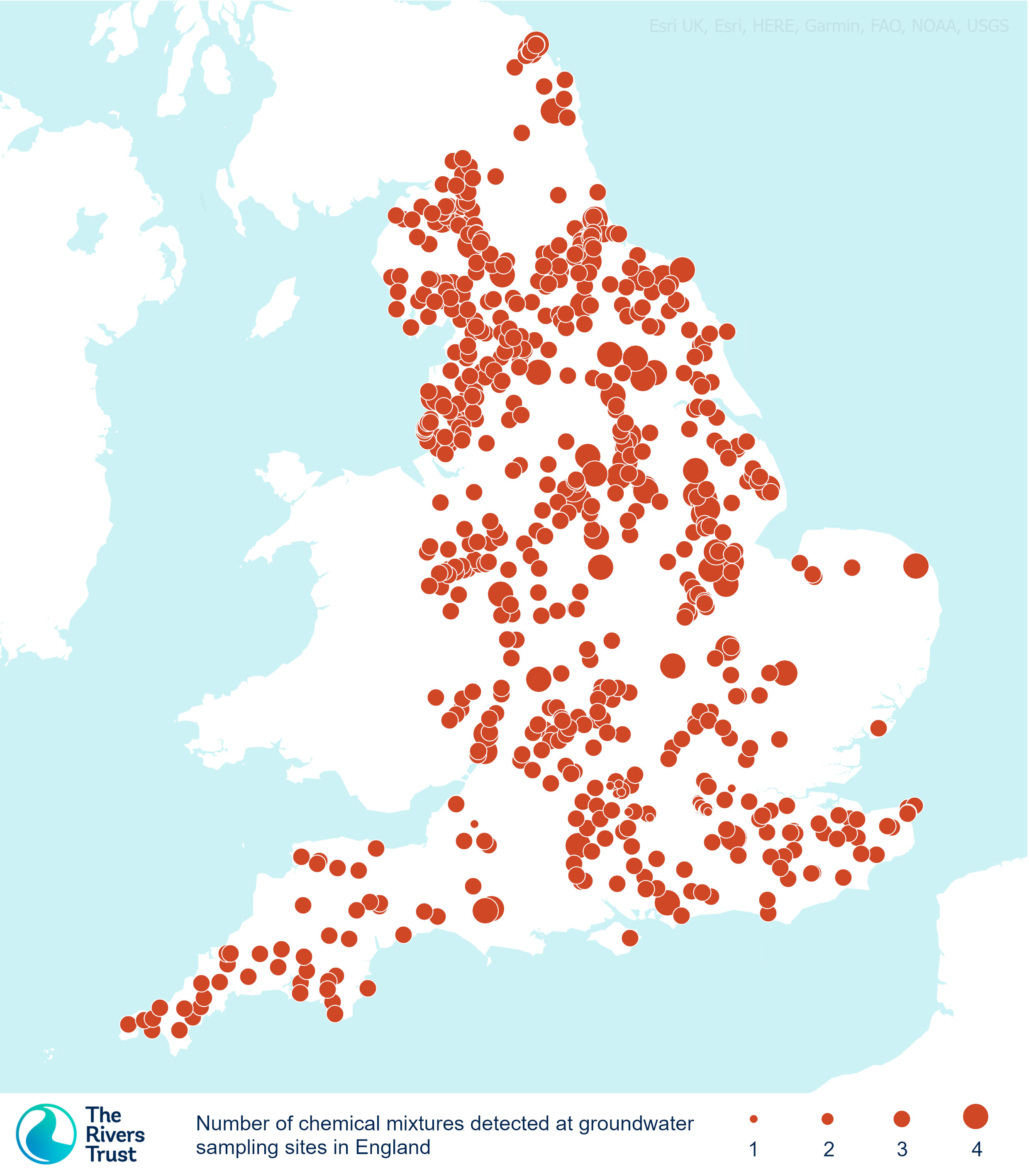 Chemical mixtures map - groundwater