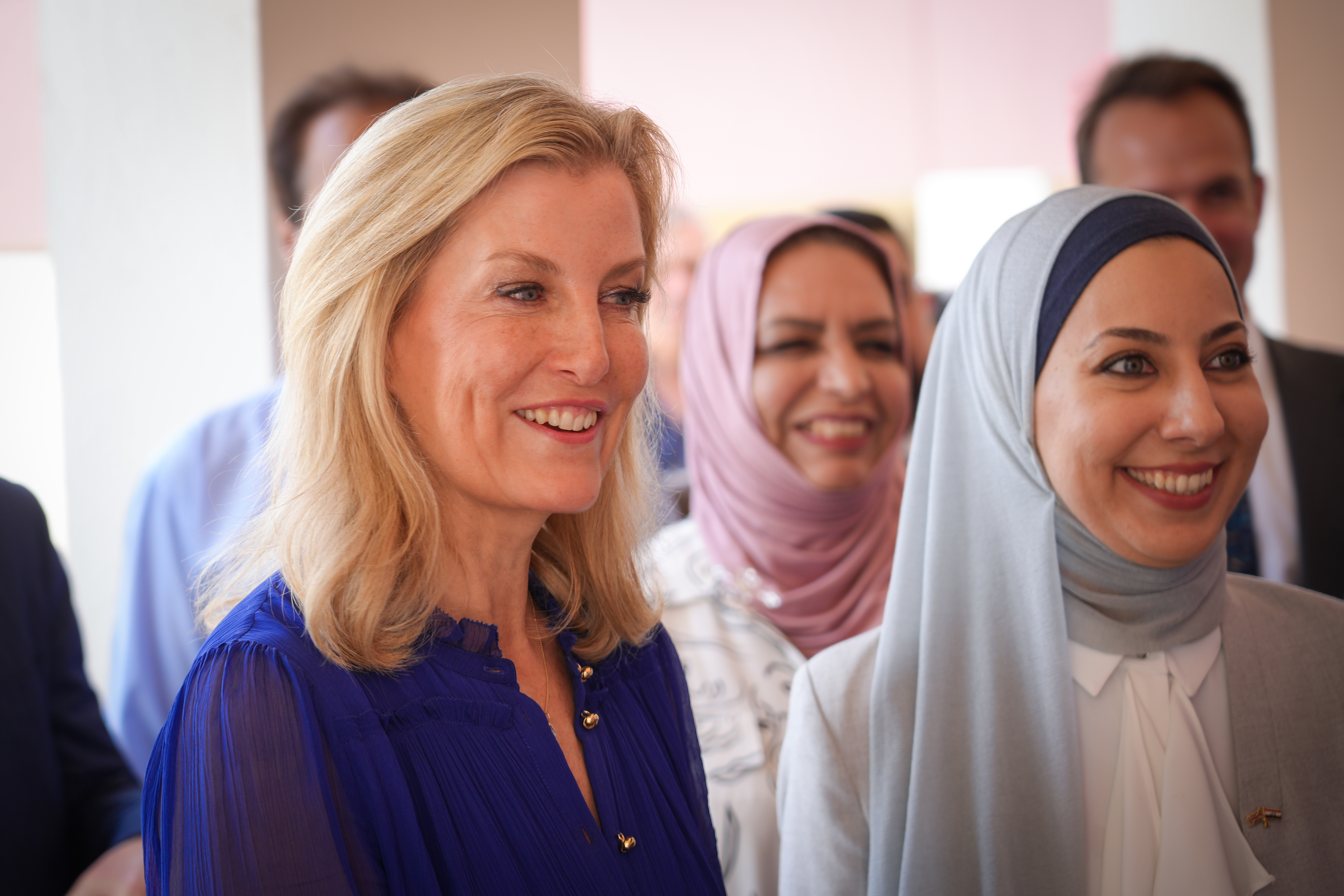The Duchess of Edinburgh visits a girls' school in Baghdad 
