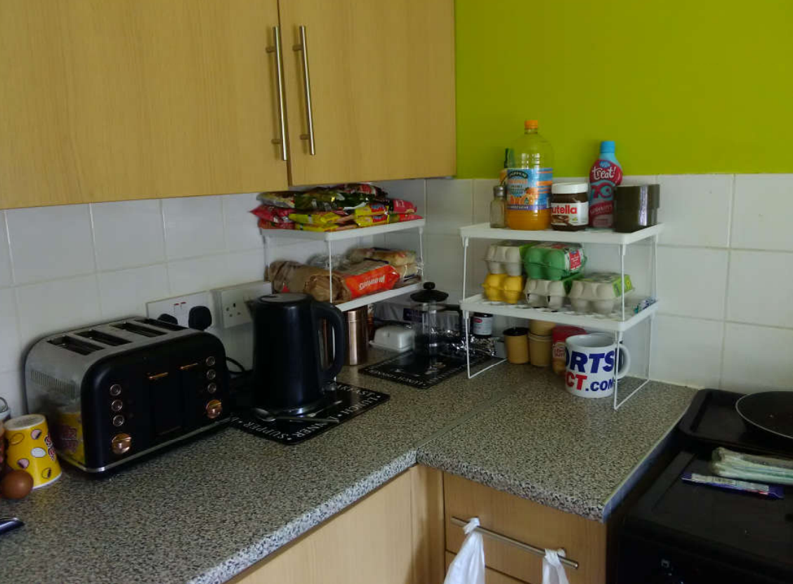 Shannon Marsden and Stephen Boden's kitchen, shown in a photo submitted to a Family Court in September 2020 (Derbyshire County Council/PA)
