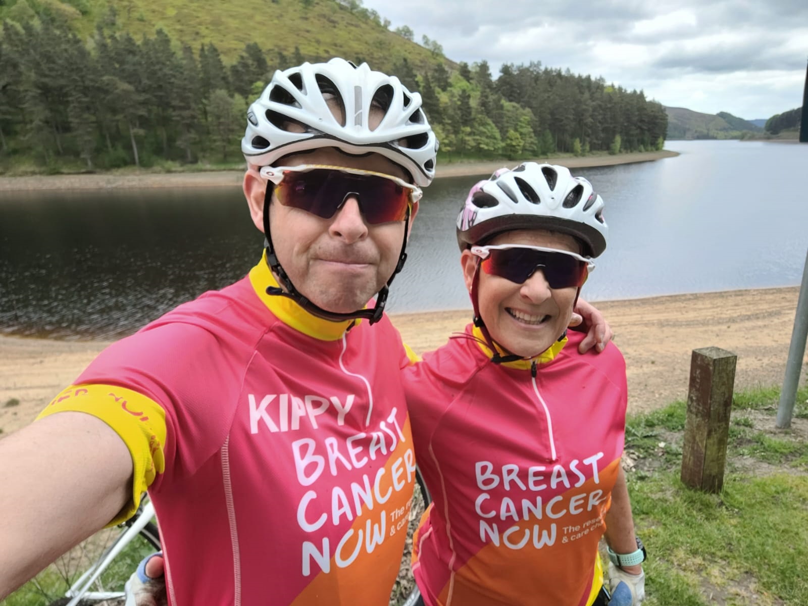 Judith Kippax with her husband, Paul Kippax, who will also be cycling in the Ford RideLondon event