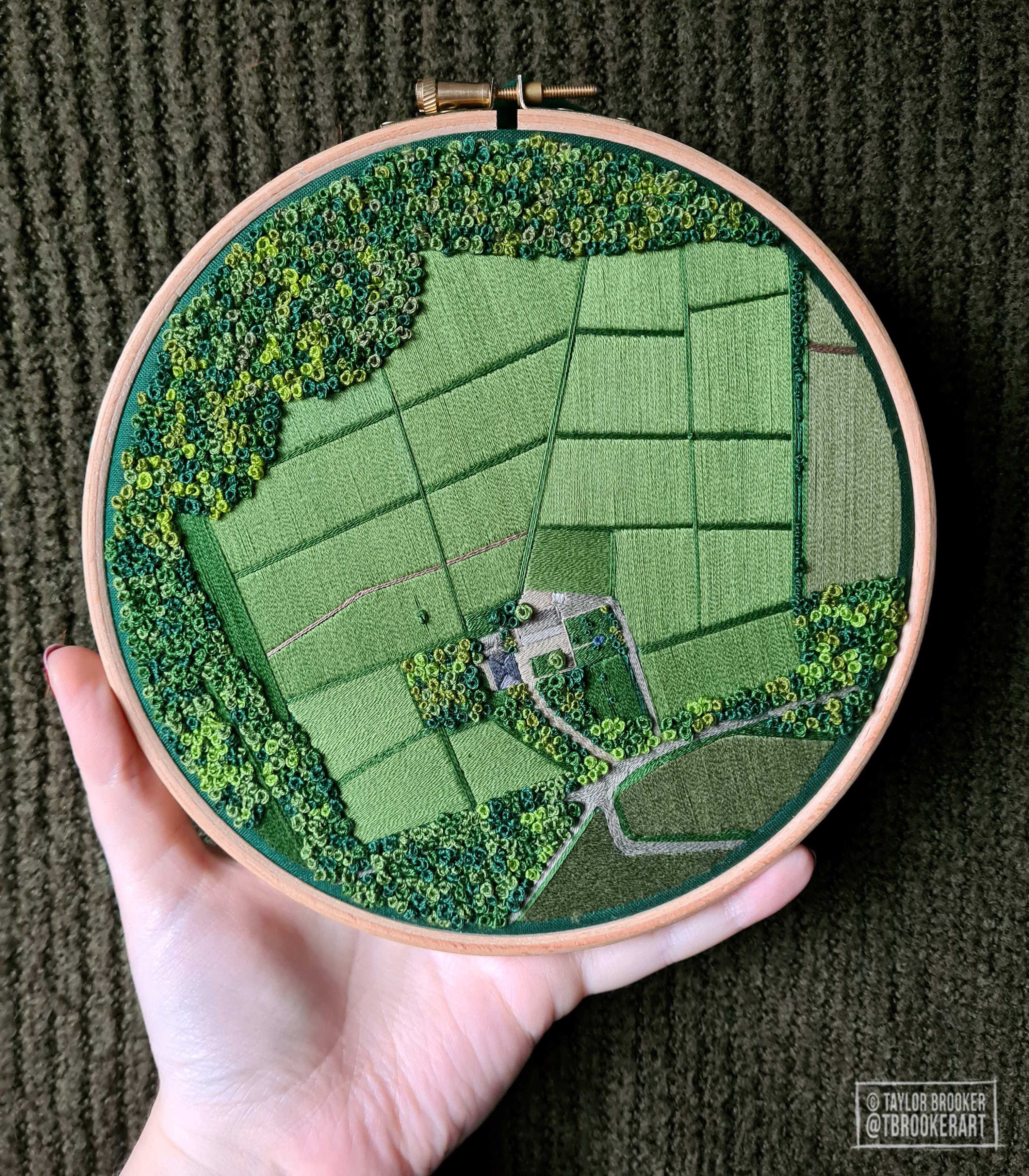 Embroidered landscape 
