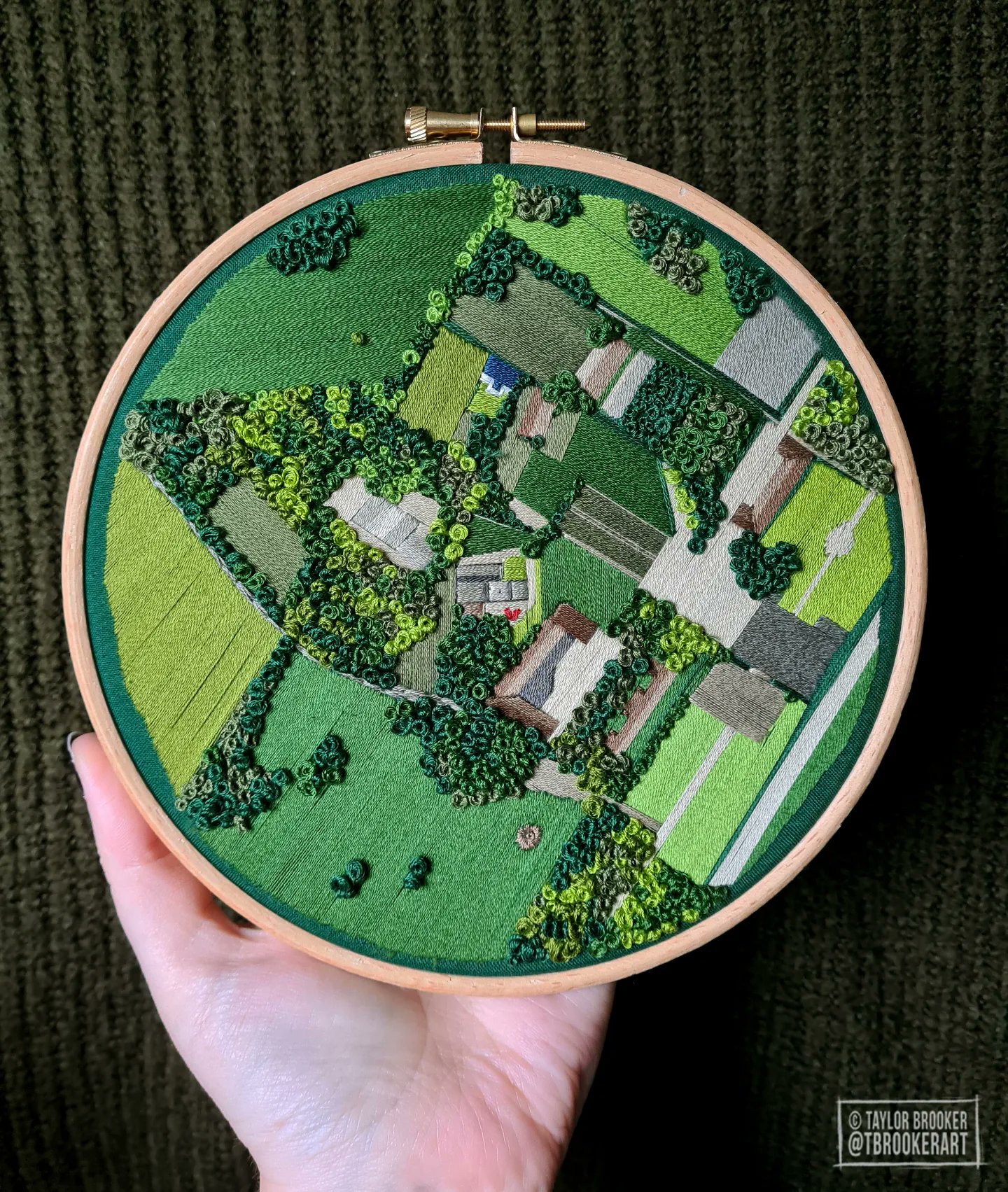 Embroidered landscape 