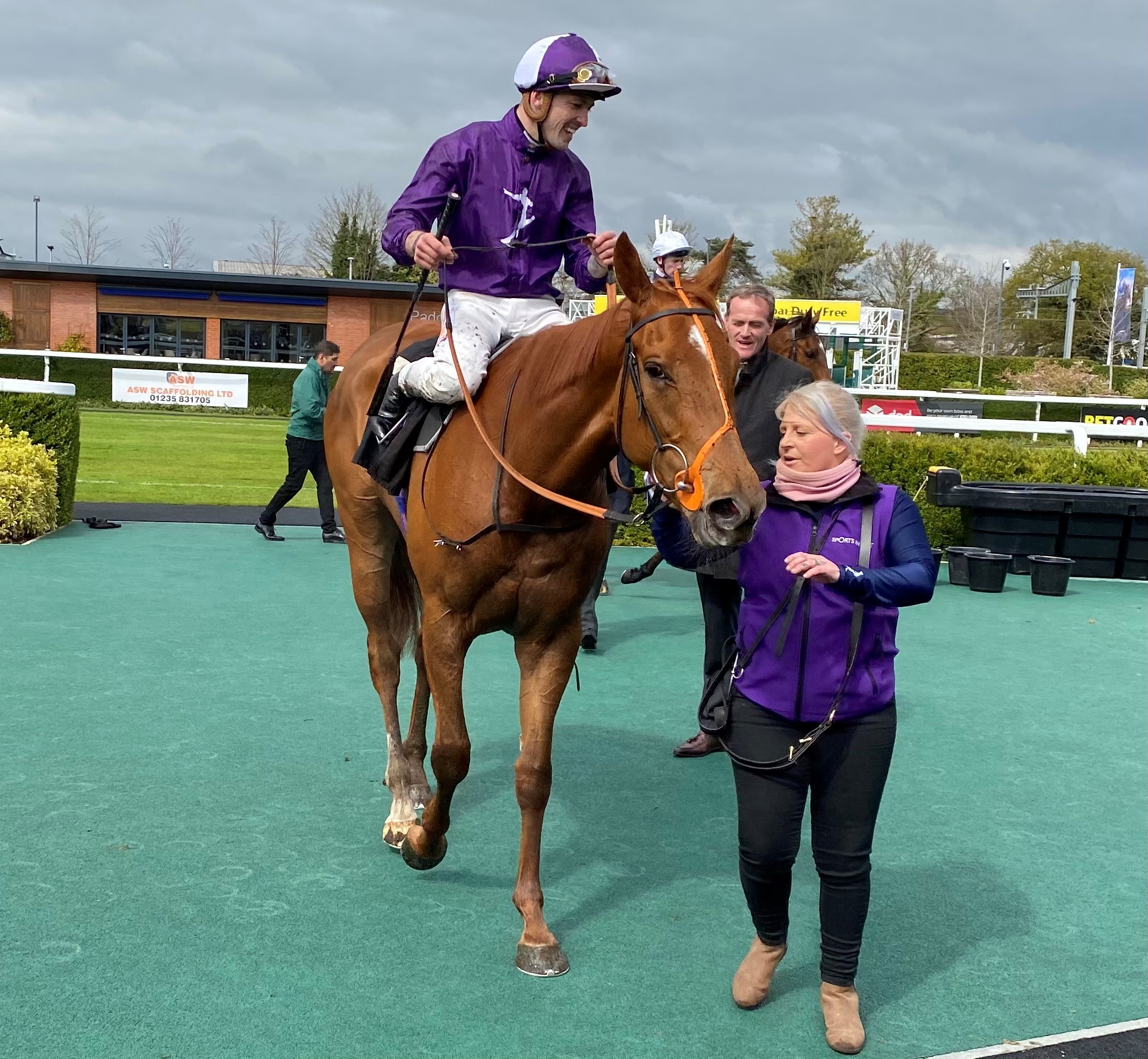 Maman Joon after finishing second at Newbury