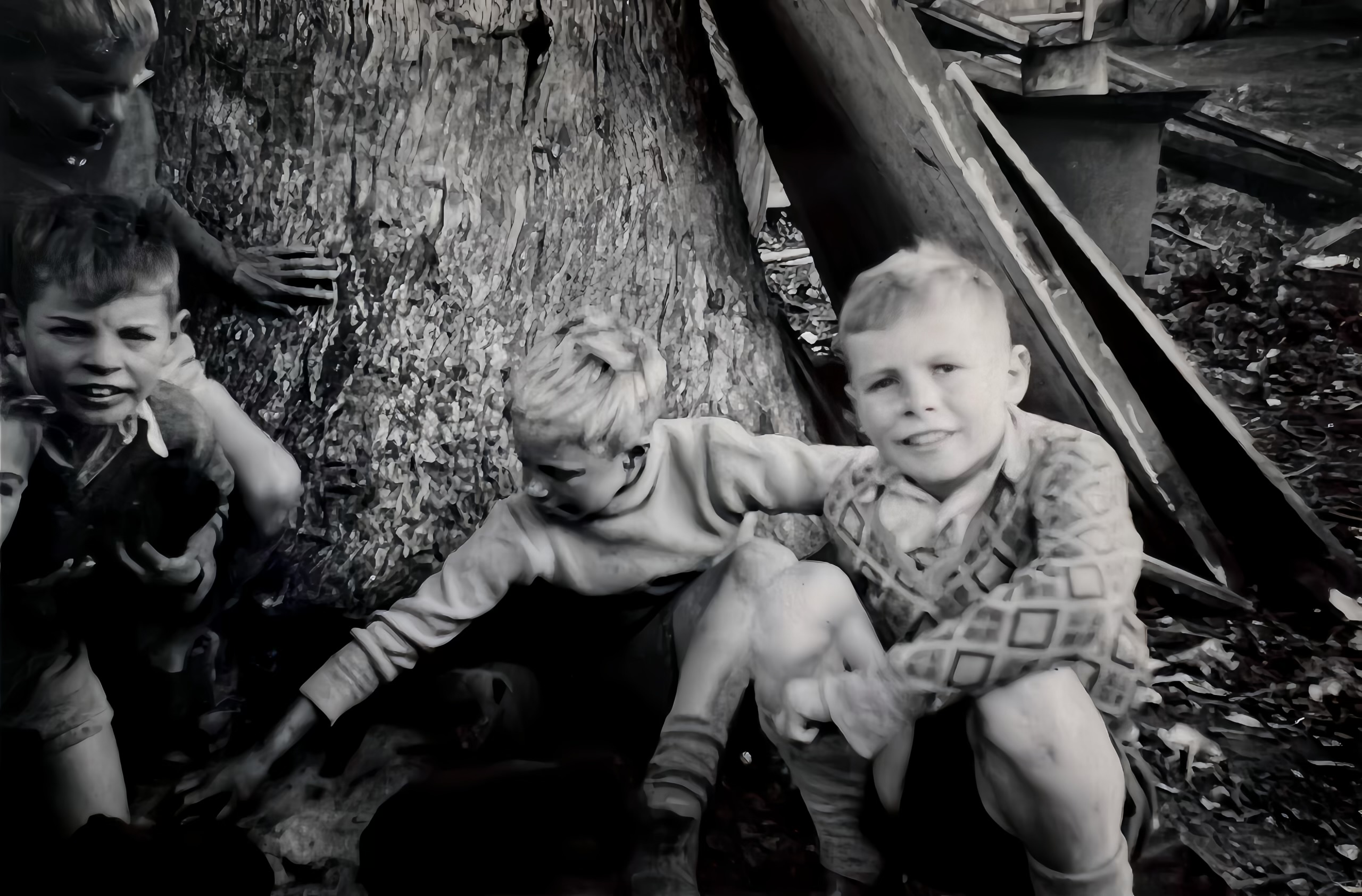 Robert Stephens (far right, pictured aged eight or nine) was eight when he was sent to Australia from Britain as a child migrant. He spent nine years Fairbridge Farm School outside Molong in rural New South Wales where he suffered sexual and physical abuse in the 1950s (Photo supplied by Robert Stephens/PA)