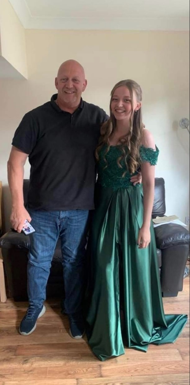 Girl who helped to save her father's life after he went into cardiac arrest.