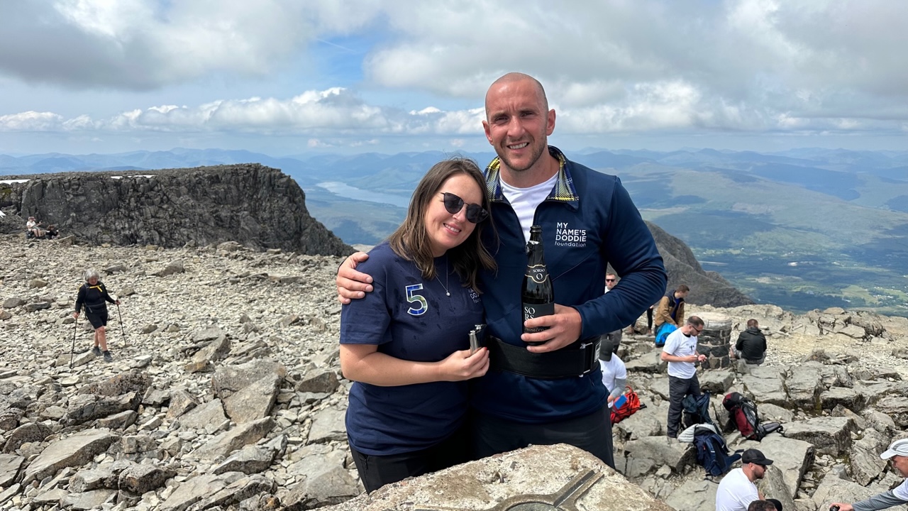 David Dooher at top of Ben Nevis