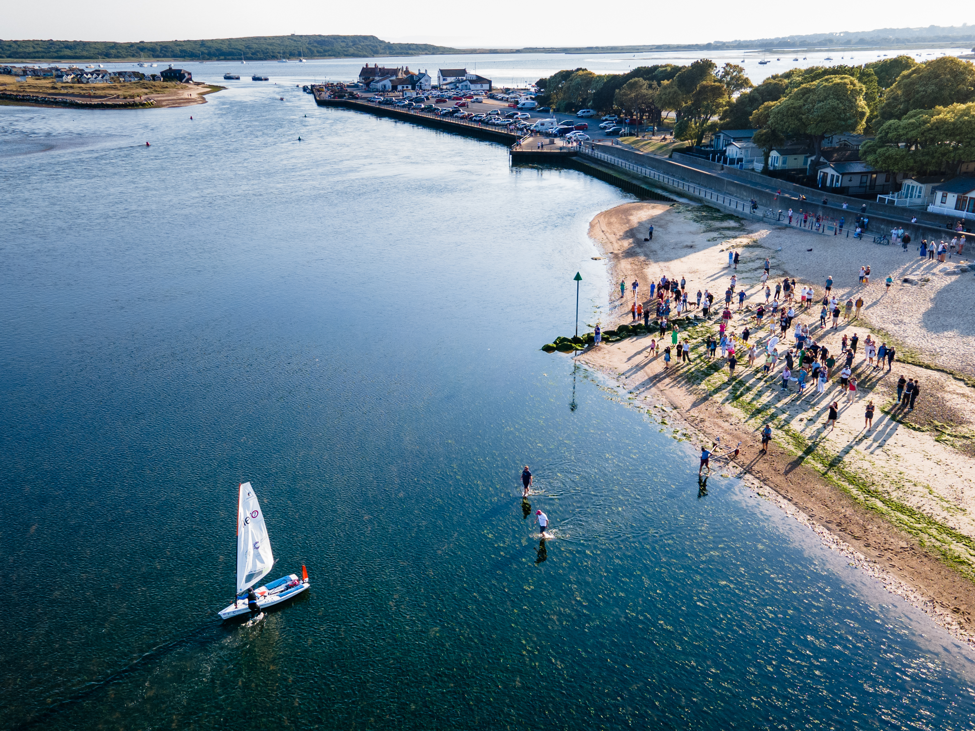 Ken Fowler arriving in Mudeford, Dorset