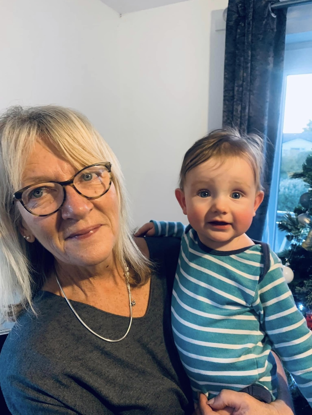Alison with her youngest grandson
