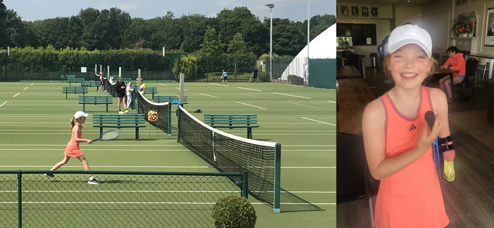 Joanie Melady playing tennis