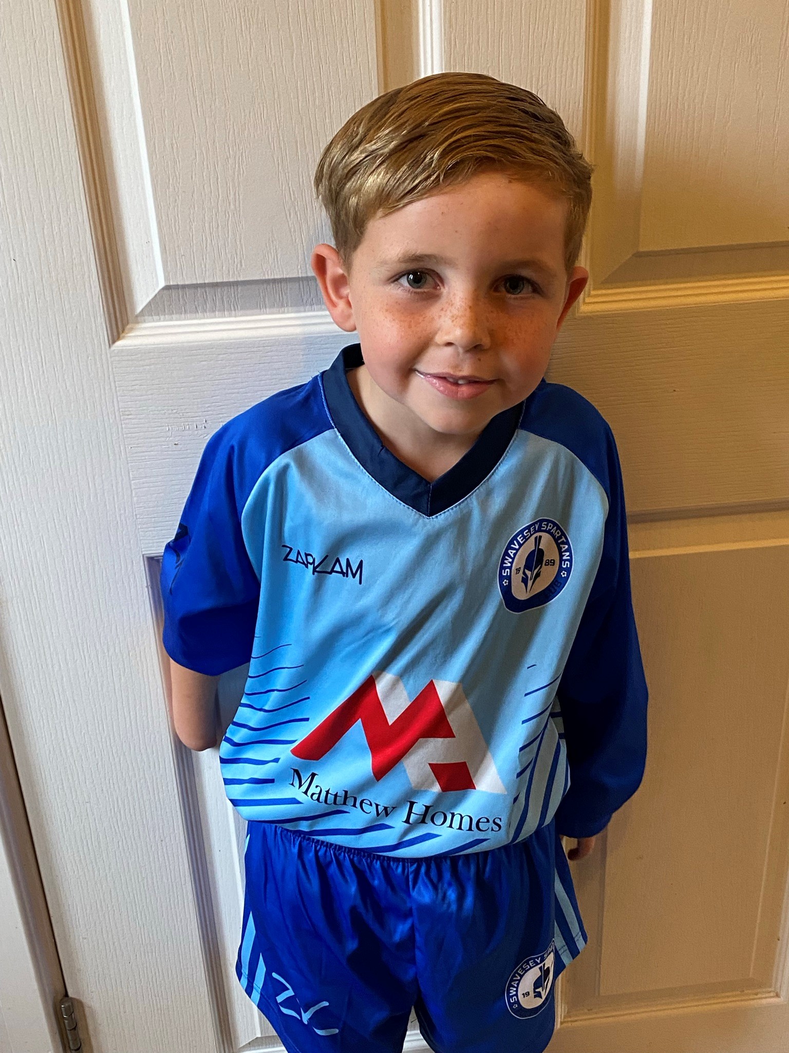 Louie, of Swavesey, Cambridgeshire, plays for a local football team and other players want to help with fundraising. (Hannah Morgan/ PA)