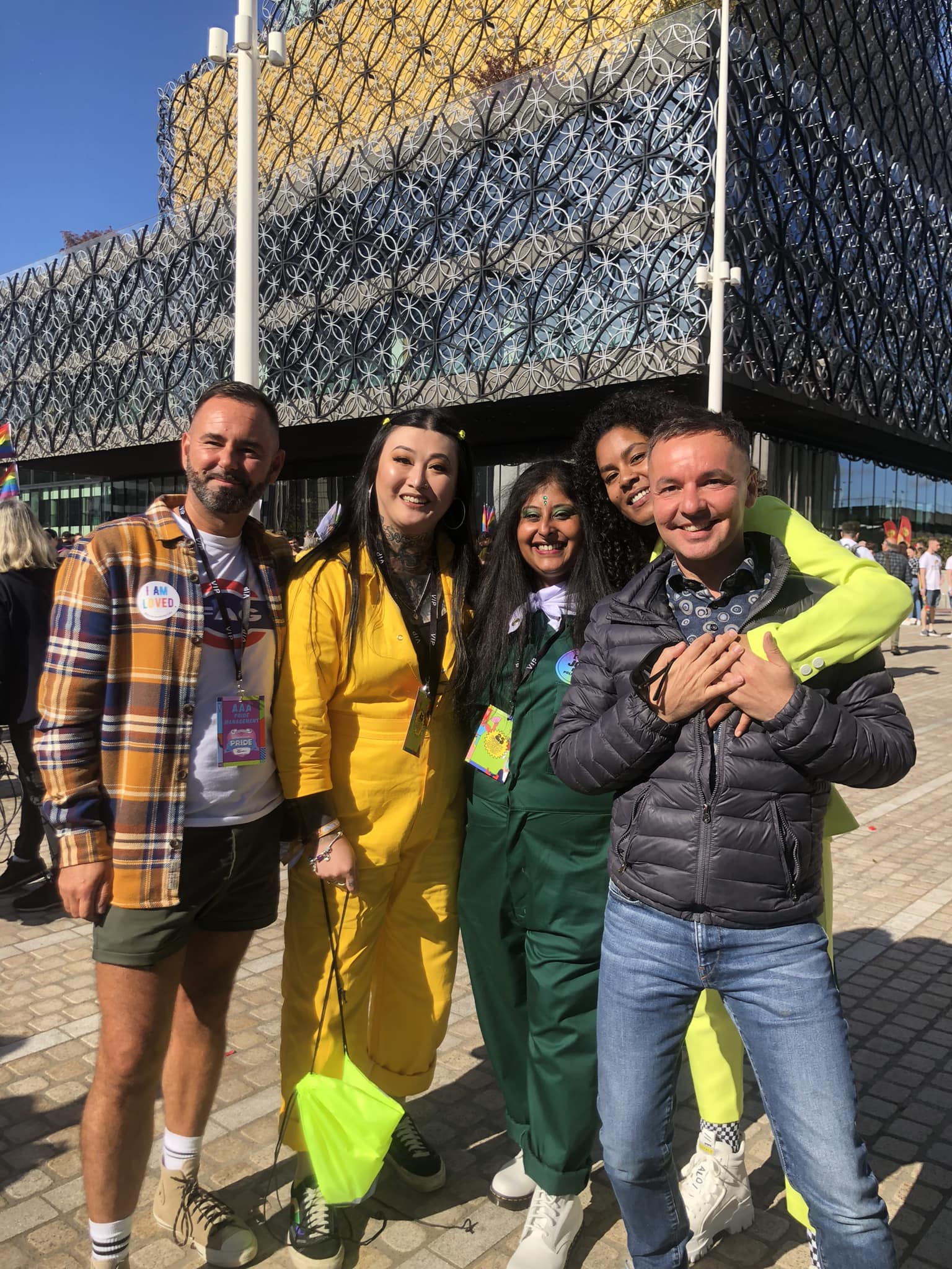 Saima Razzaq and members of the Birmingham Pride Senior Leadership Team