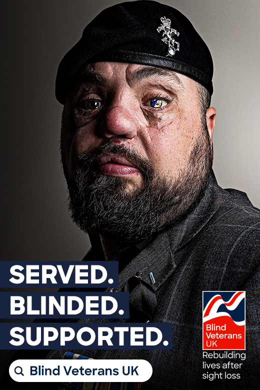 Veteran with sight-loss proud to be part of Armed Forces Day portrait ...