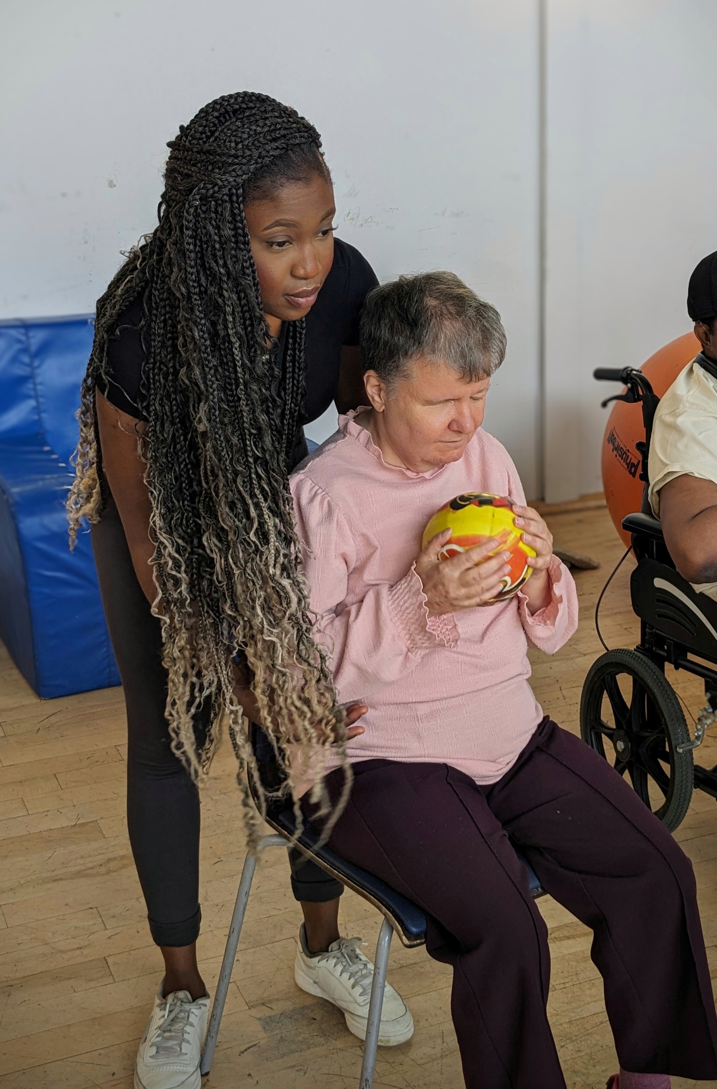 Sensory tennis has helped Mandy Burns become active 