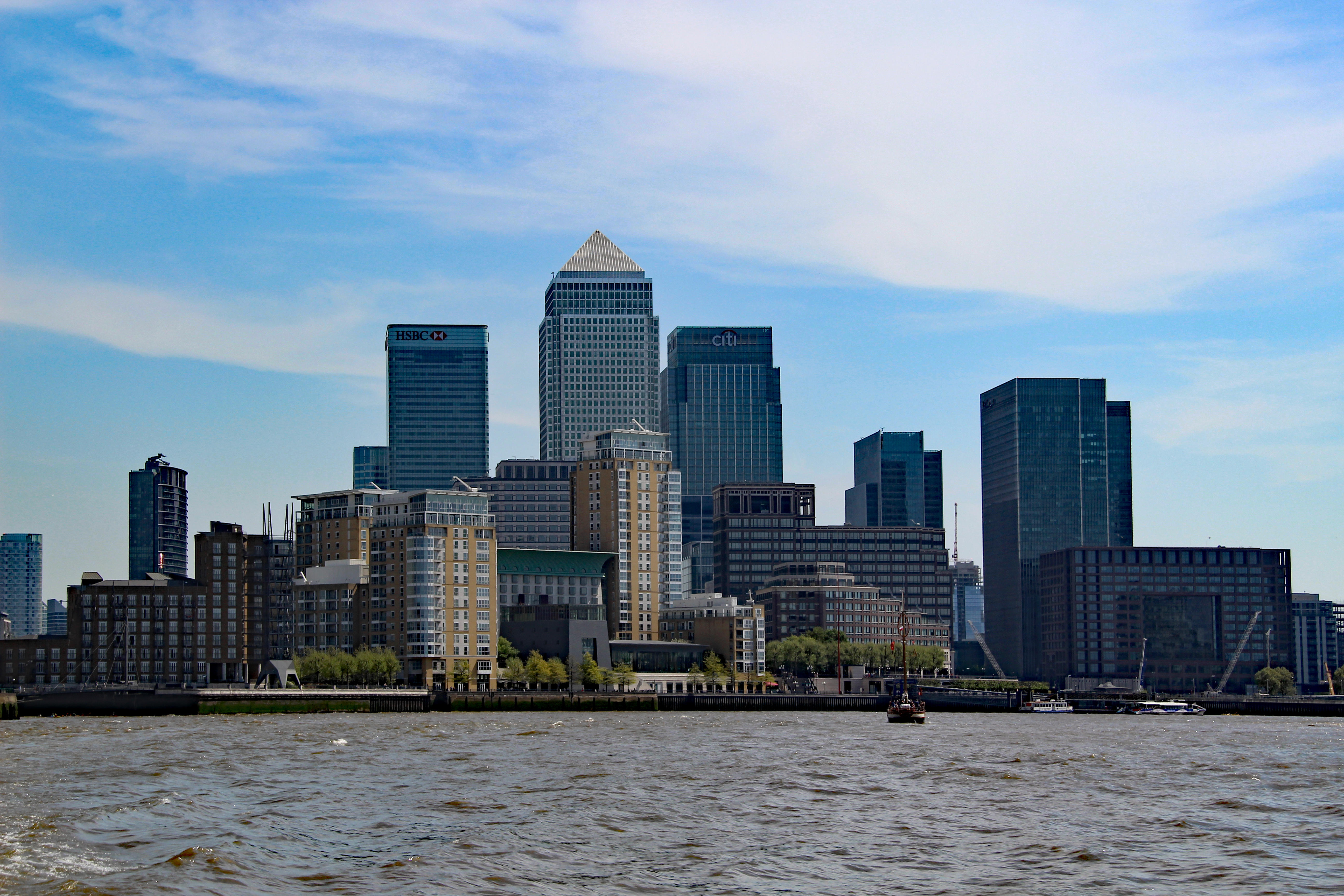 The HSBC building on Canary Wharf
