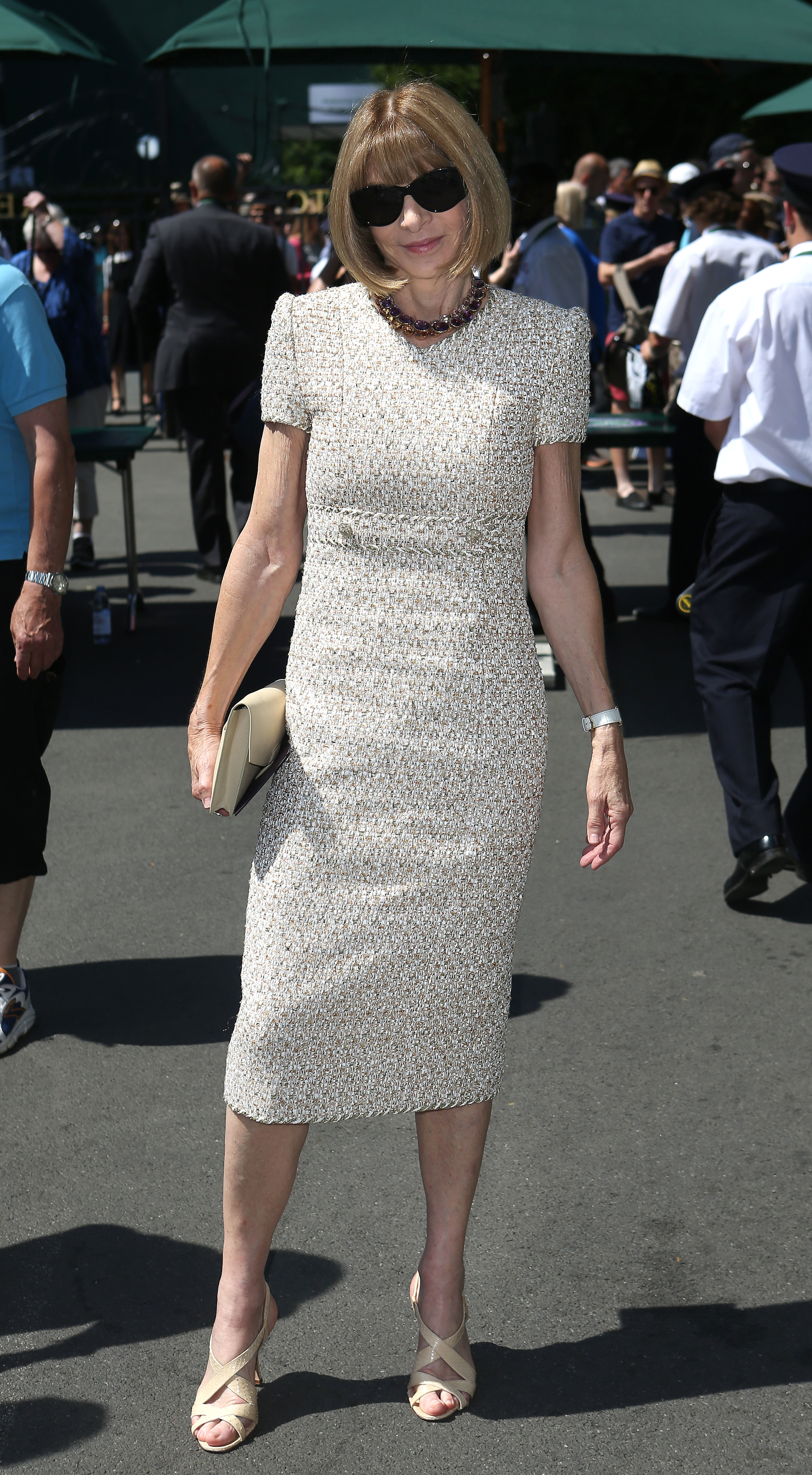 Gemma Chan wore Louis Vuitton Dress @ Wimbledon
