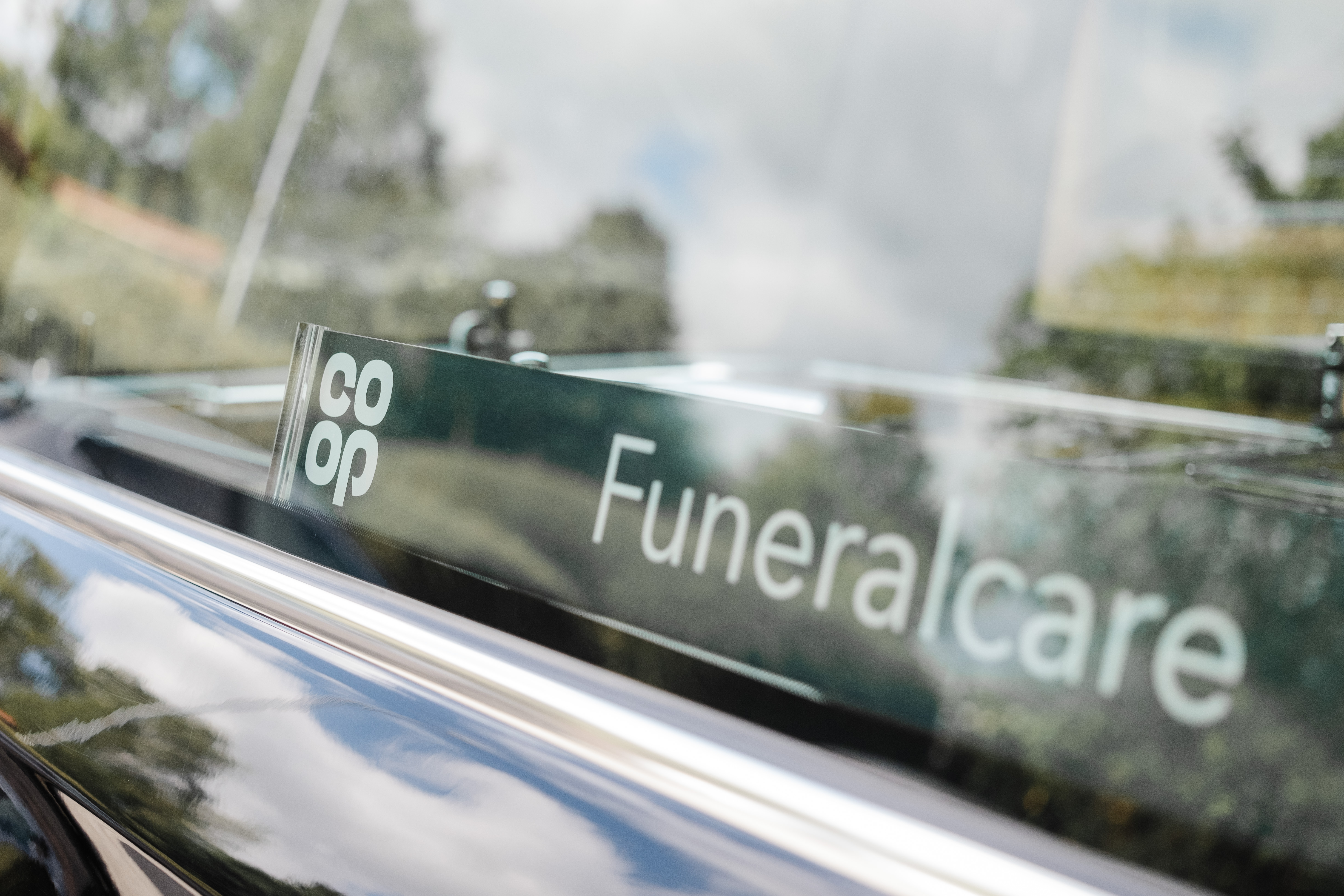 Co-Op funeral signs