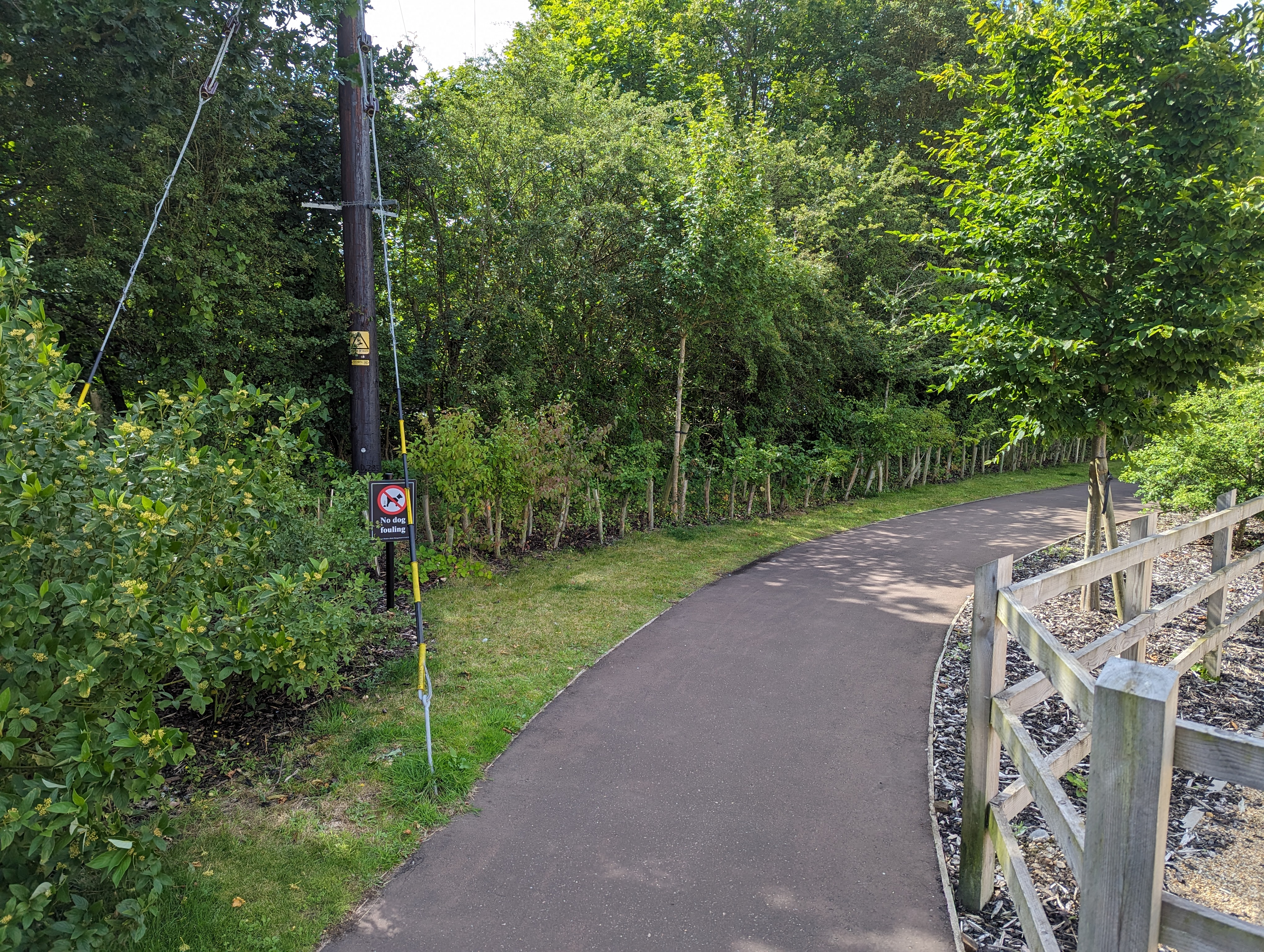a footpath adjacent to Arkell Avenue in Holt