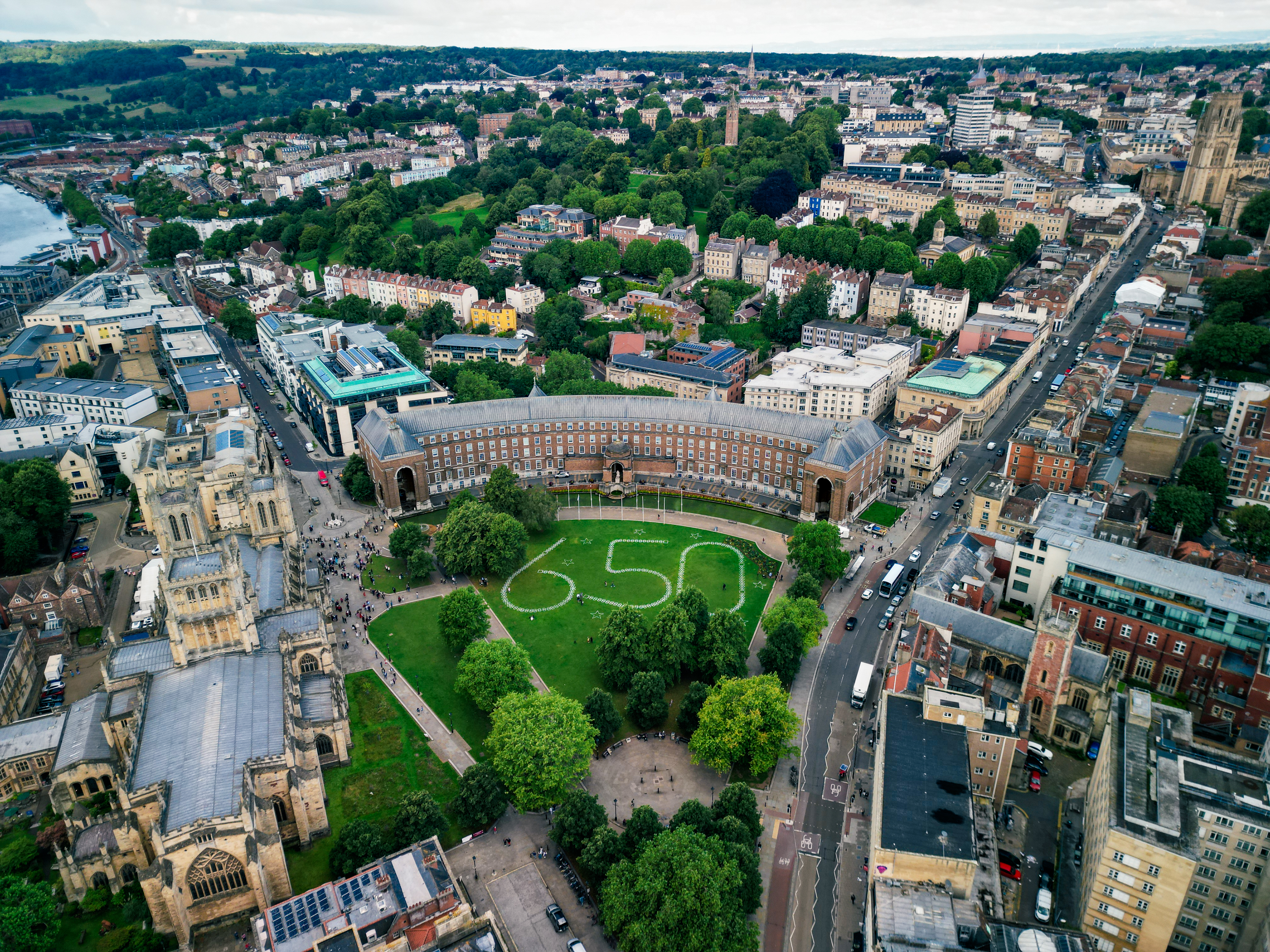 One giant hopscotch is on College Green (Under The Wing Productions/PA)