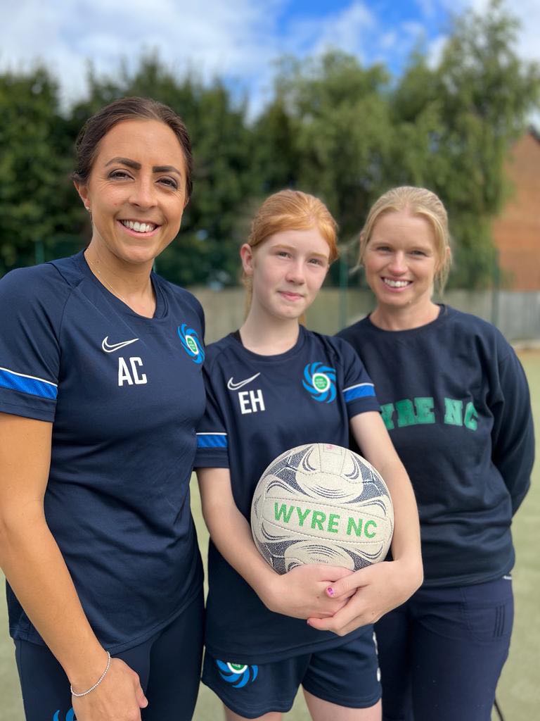 Abby Chamberlain with player Eleanor and her mum Pip