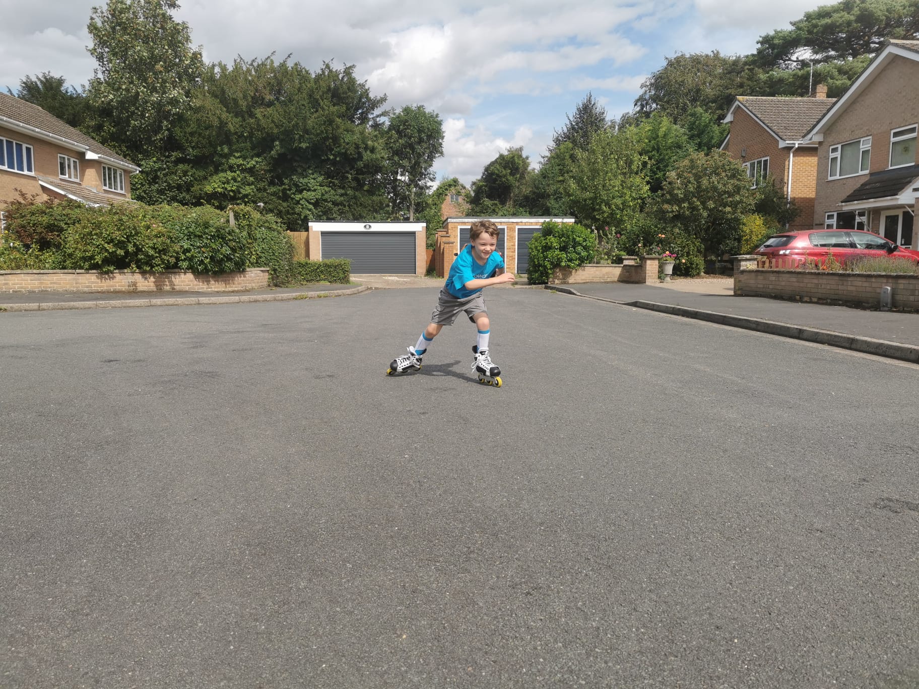 Dylan Almond skating in Market Deeping