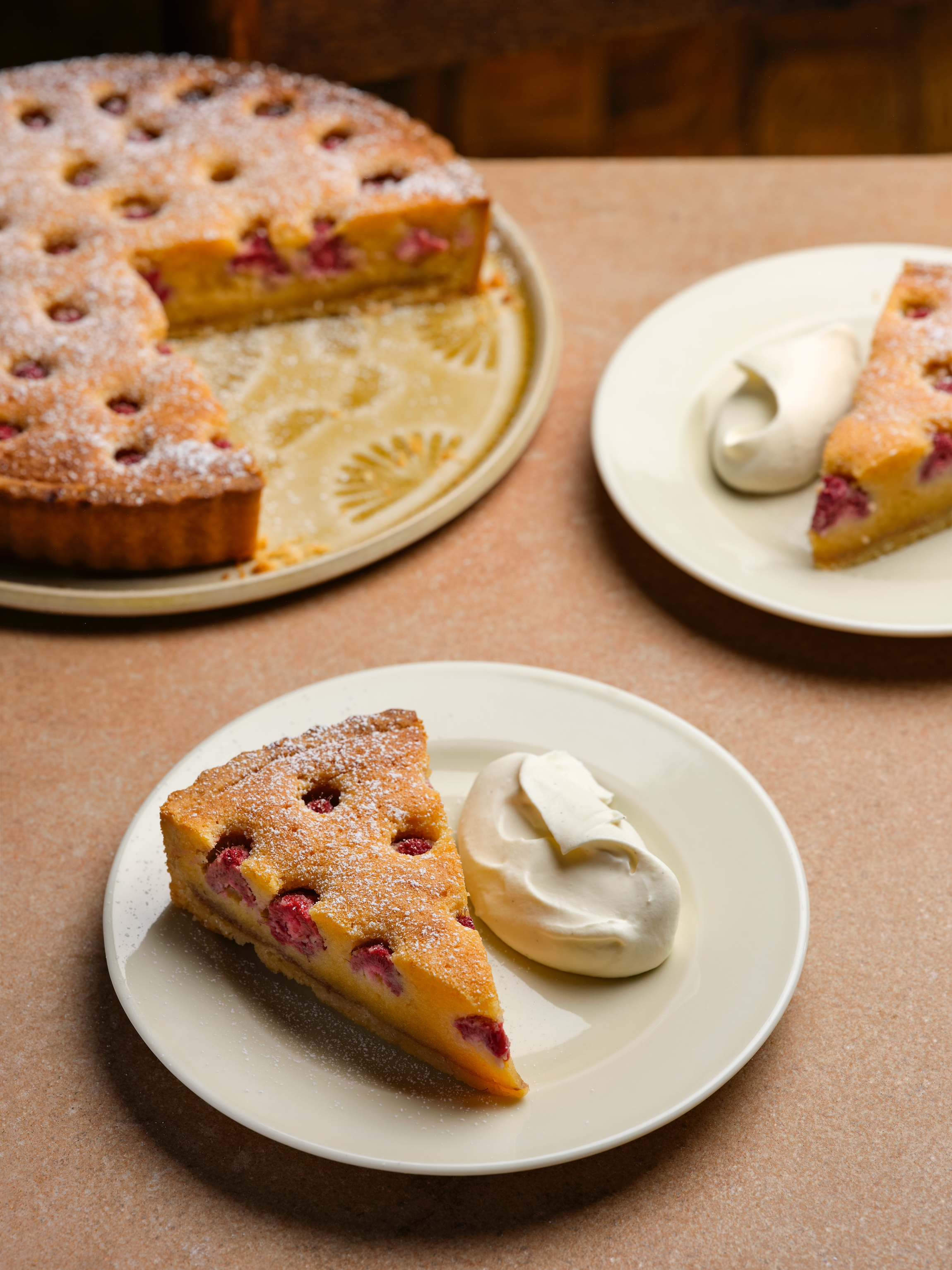 Almond and raspberry frangipani tart from Michel Roux At Home