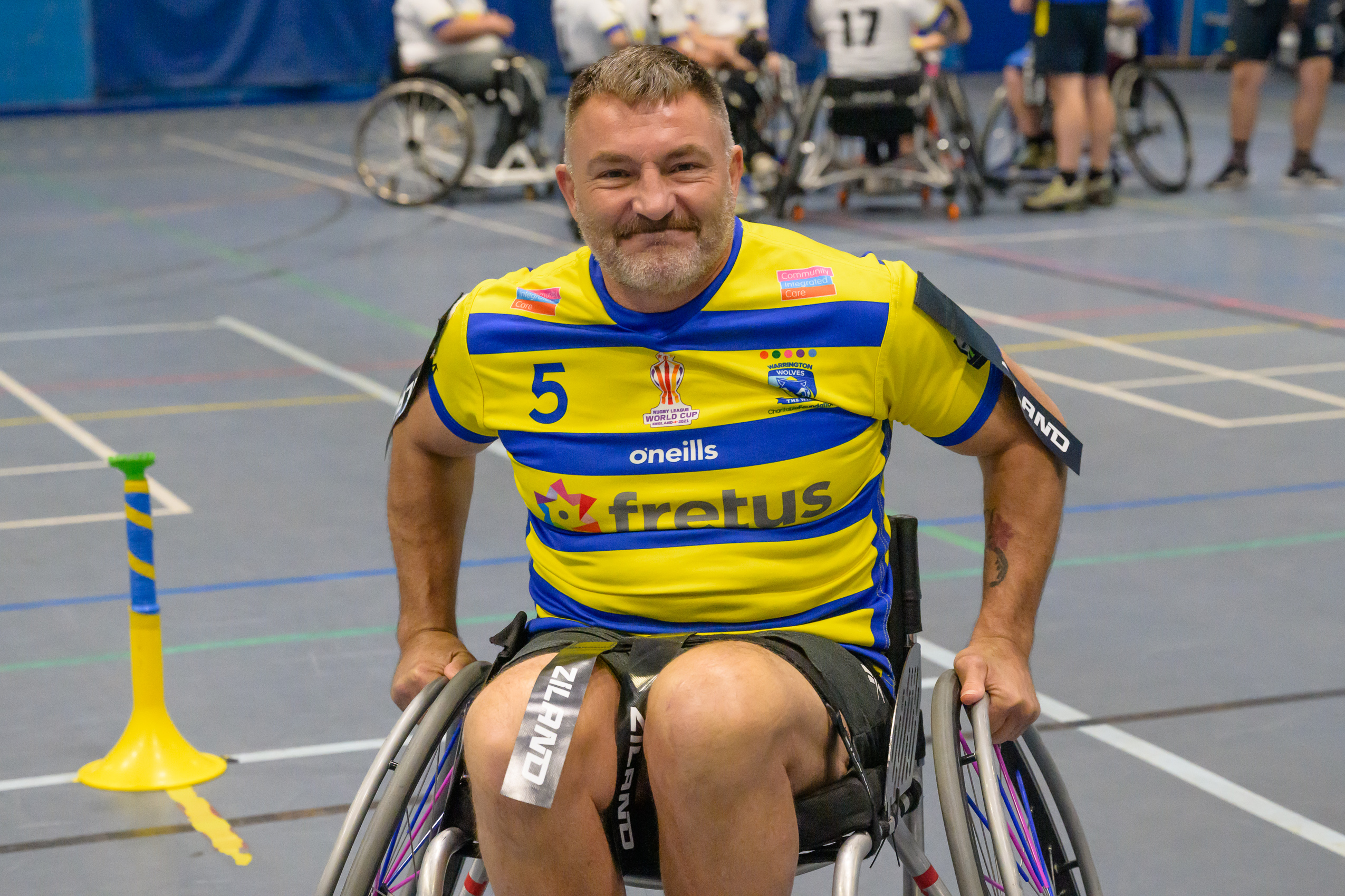 Paul Cullen plays wheelchair rugby league