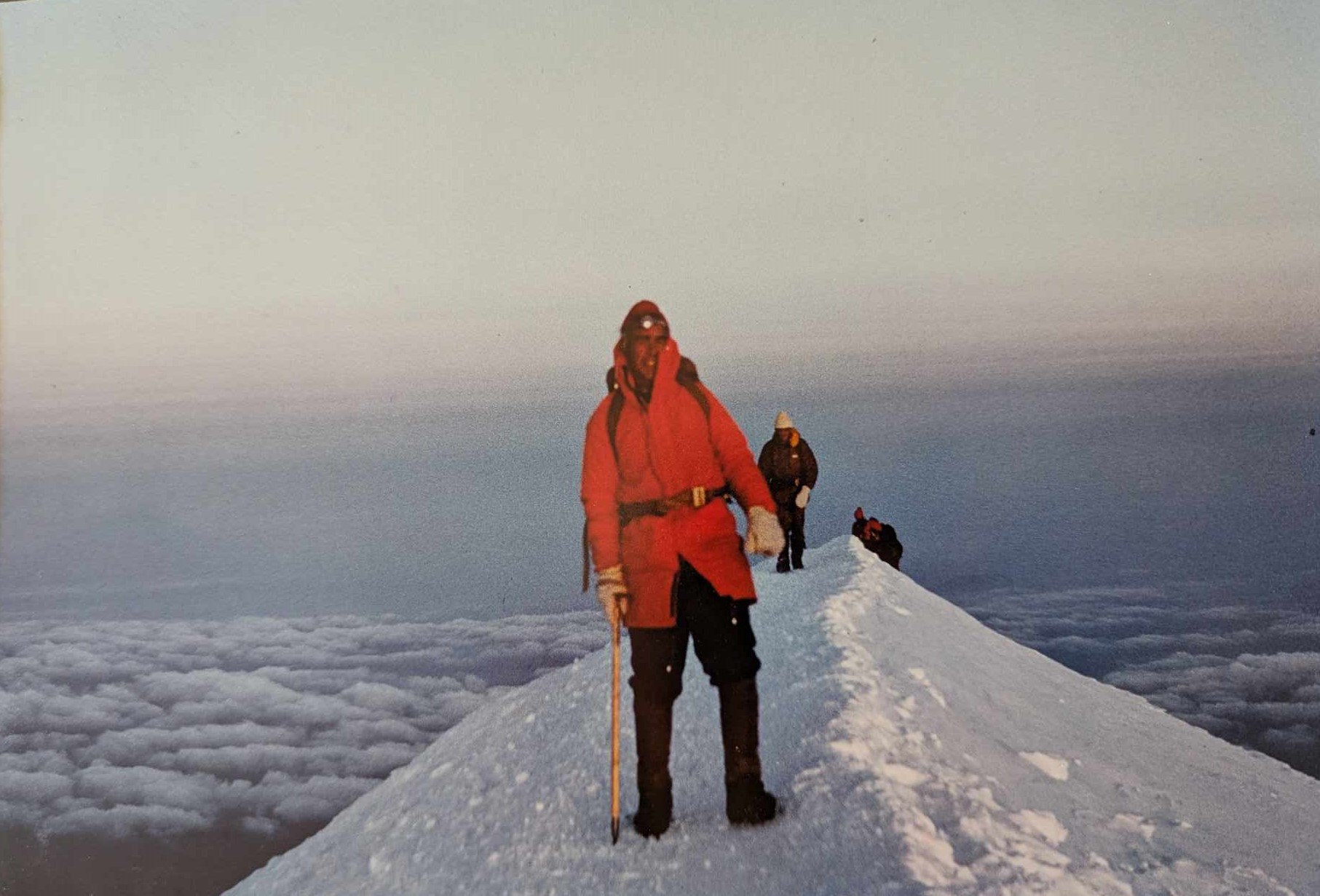 Fred Ward pictured on the summit of Mont Blanc in 1981 