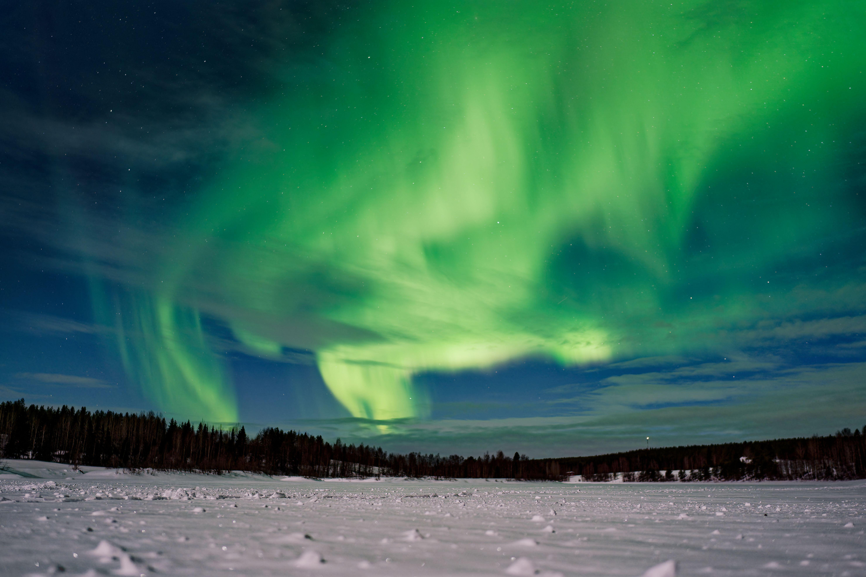 Aurora borealis in Rovaniemi, Finland (Alamy/PA)