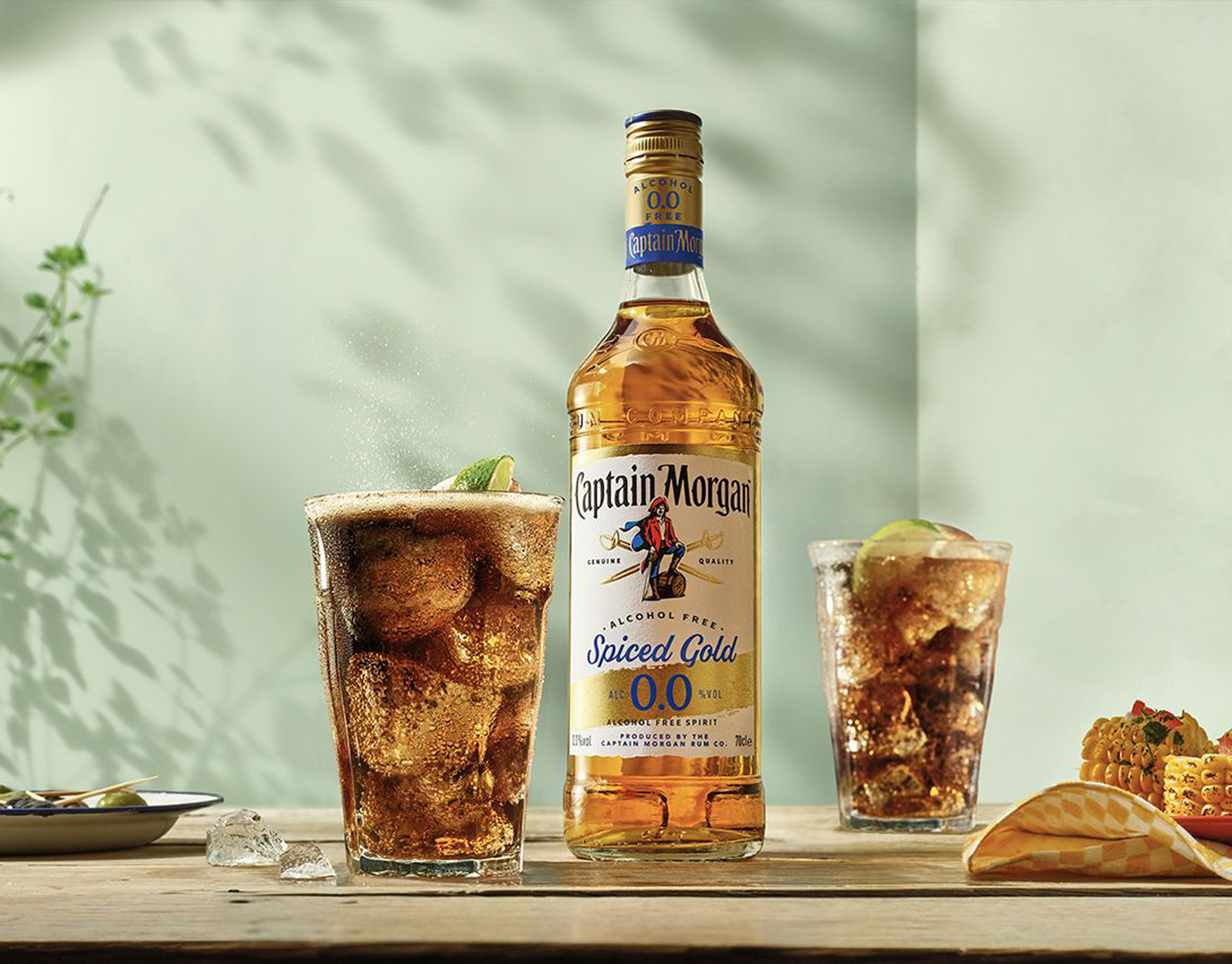 Captain Morgan Spiced Gold 0.0 Alcohol Free Spirit, £15, 70cl, The Bar