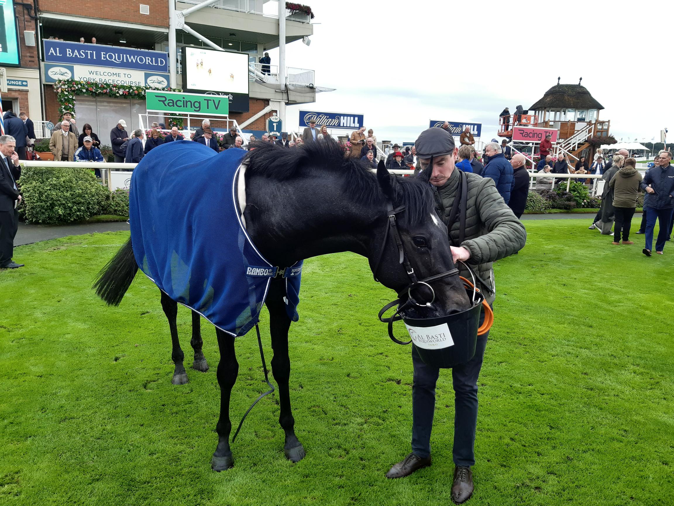 Pilgrim takes a well-earned drink