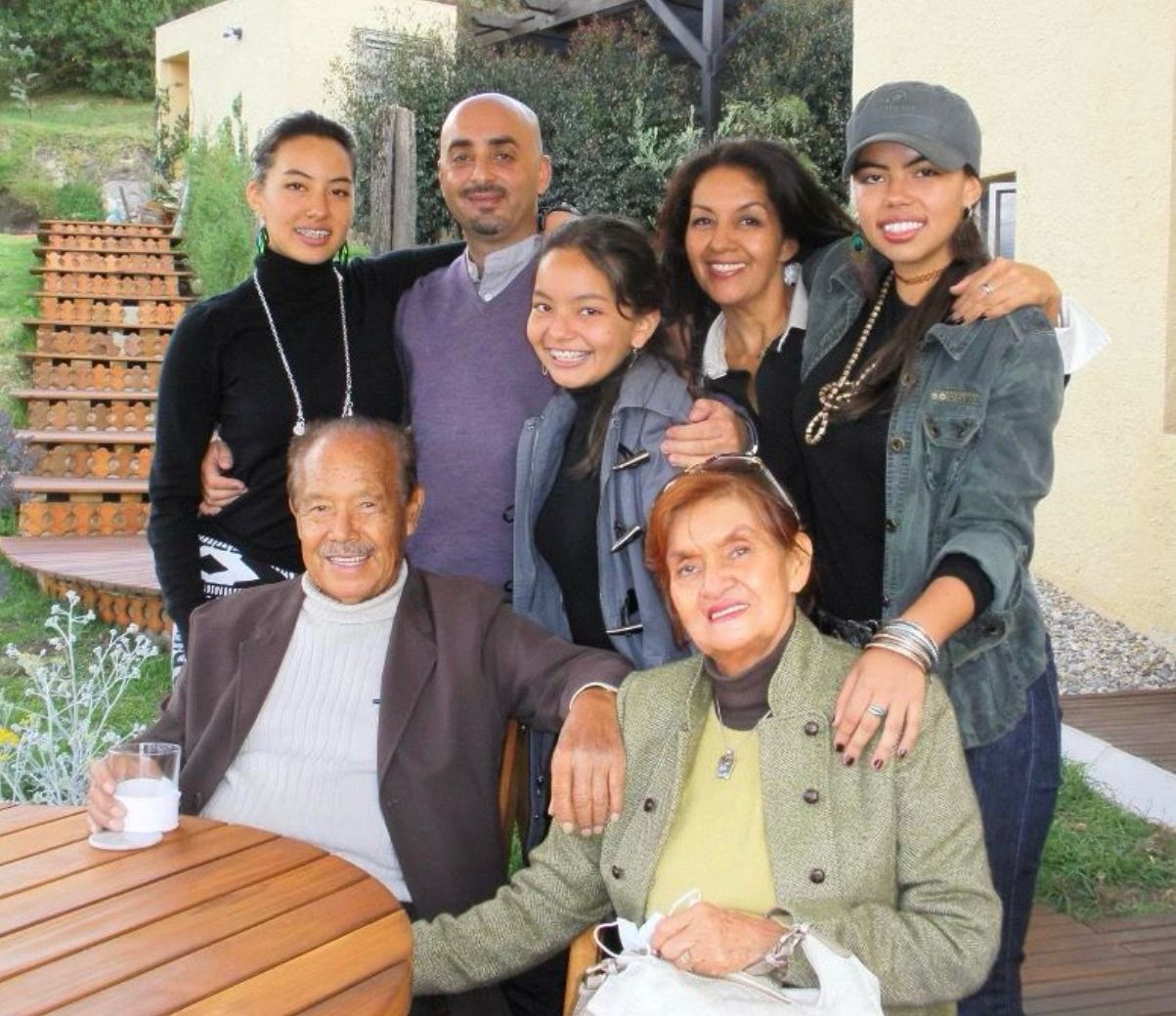 Jasmine Jaffar with her family