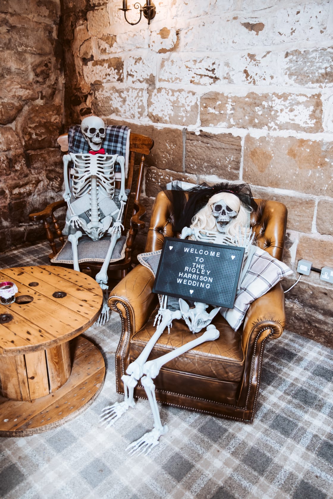 Skeletons at wedding