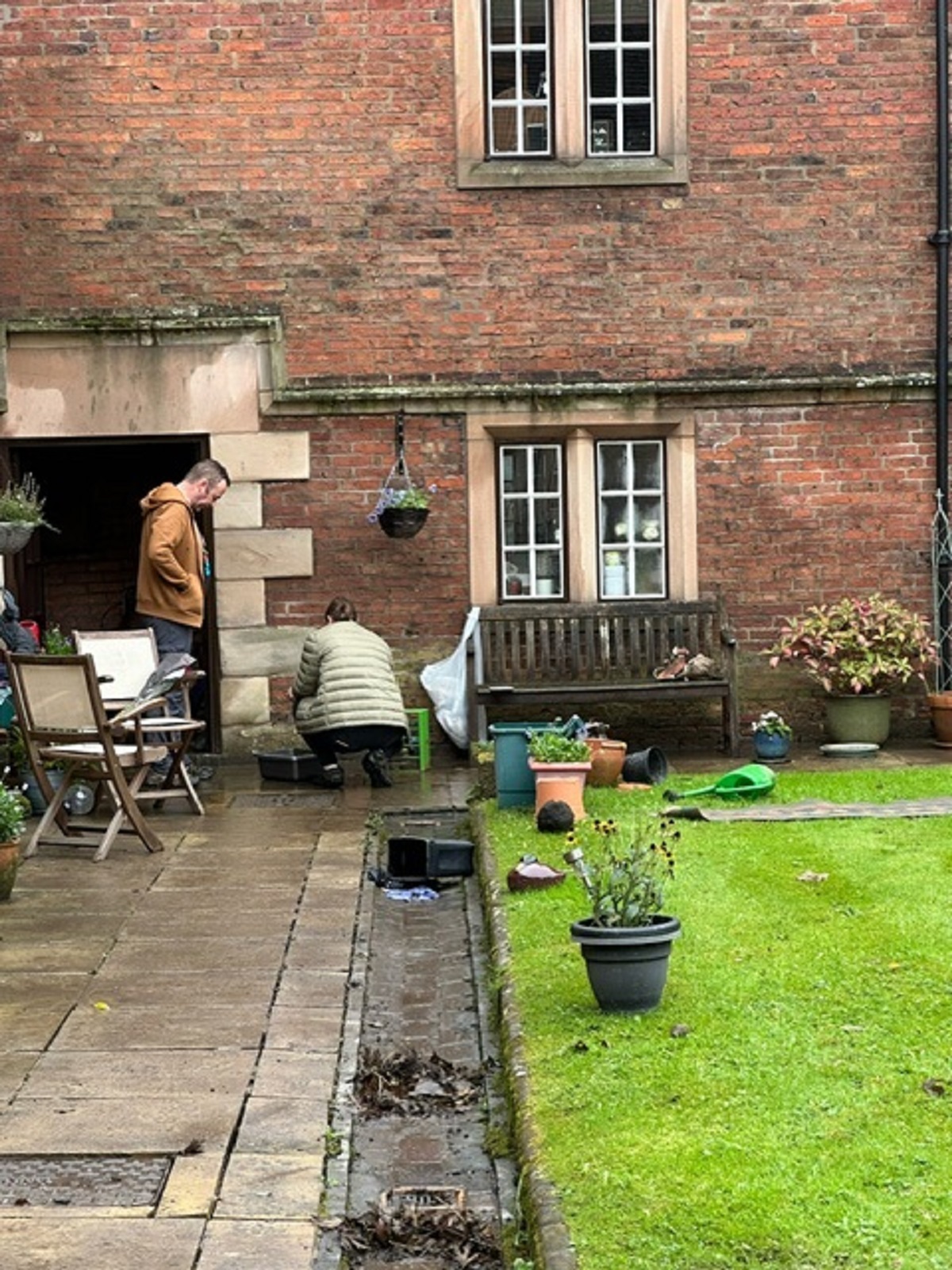 Members of a town in Derbyshire have rallied around a group of elderly residents whose homes were severely damaged by recent floods.