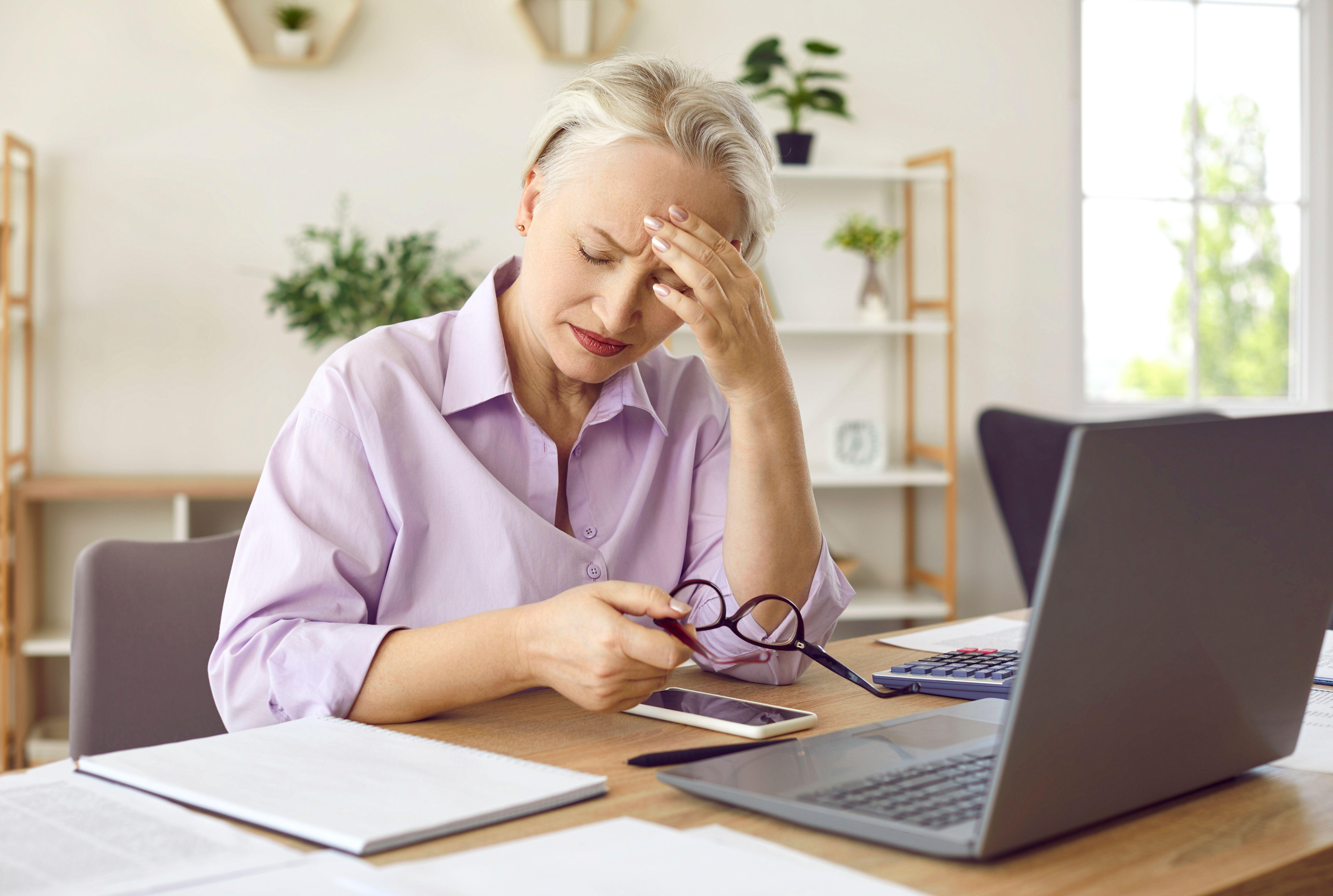 Woman feeling tired