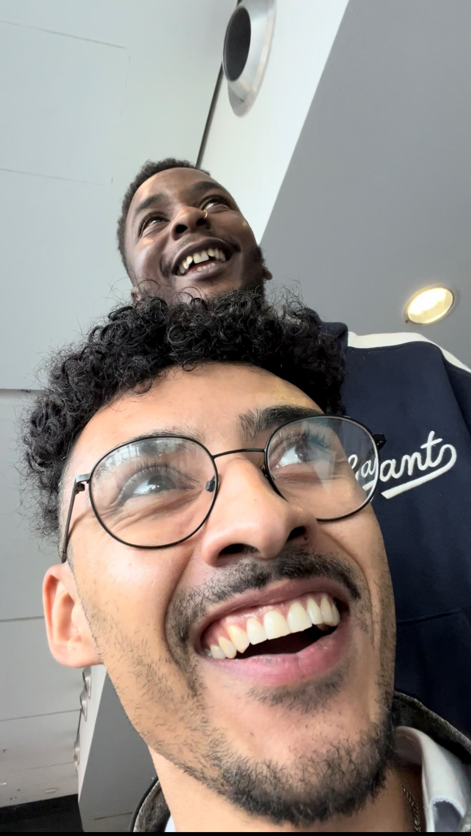 Shakeem in a wheelchair