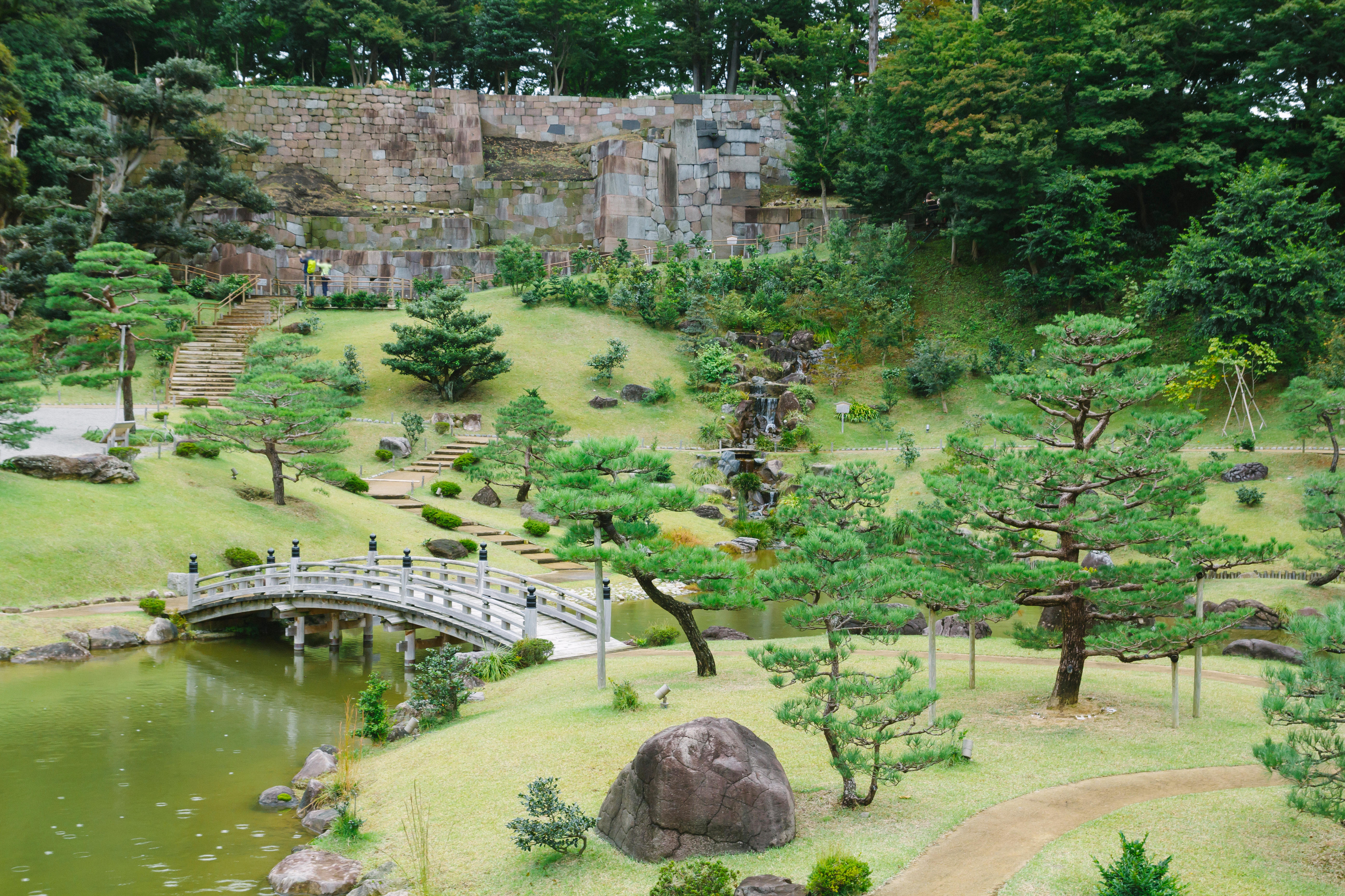 A traditional Japanese garden in Kanazawa (Alamy/PA)