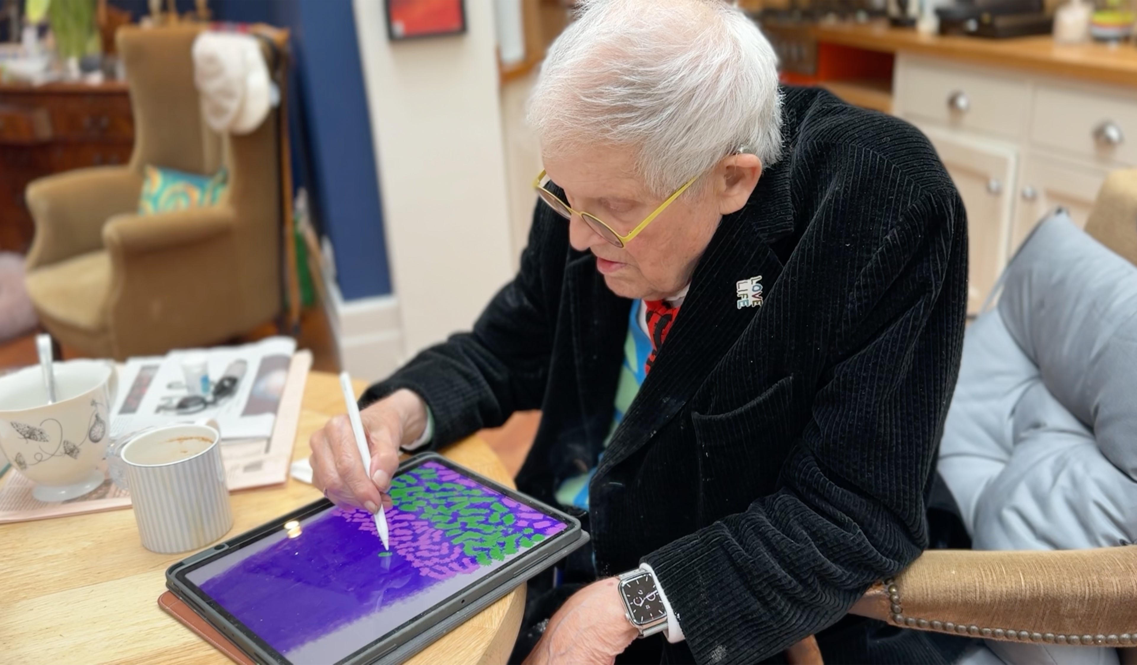 David Hockney uses iPad to create artwork