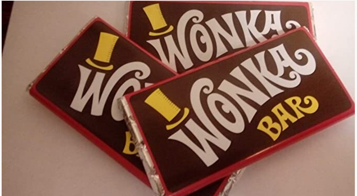 Fake 'Wonka' chocolate bars. (FSA/PA)