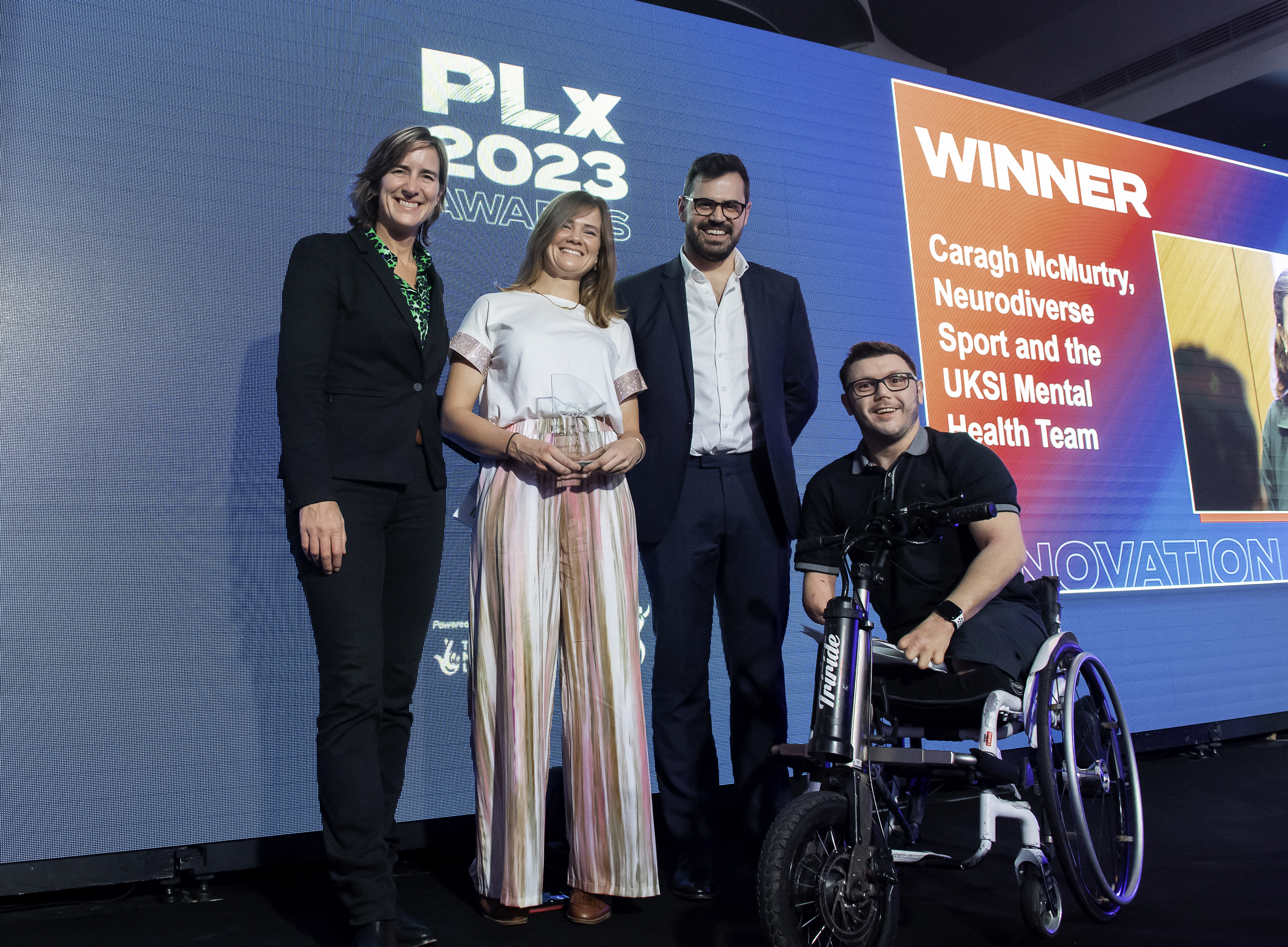 McMurtry was the recipient of the , Caragh won the Innovation Award at the PLx Awards, hosted by UK Sport 