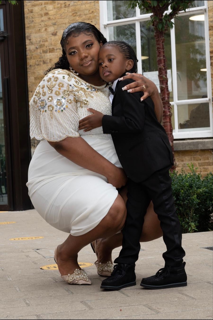 Abeba and her son
