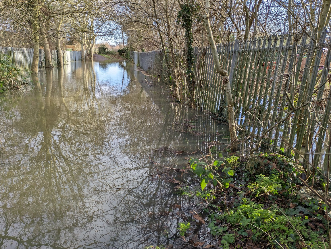 Flooded path