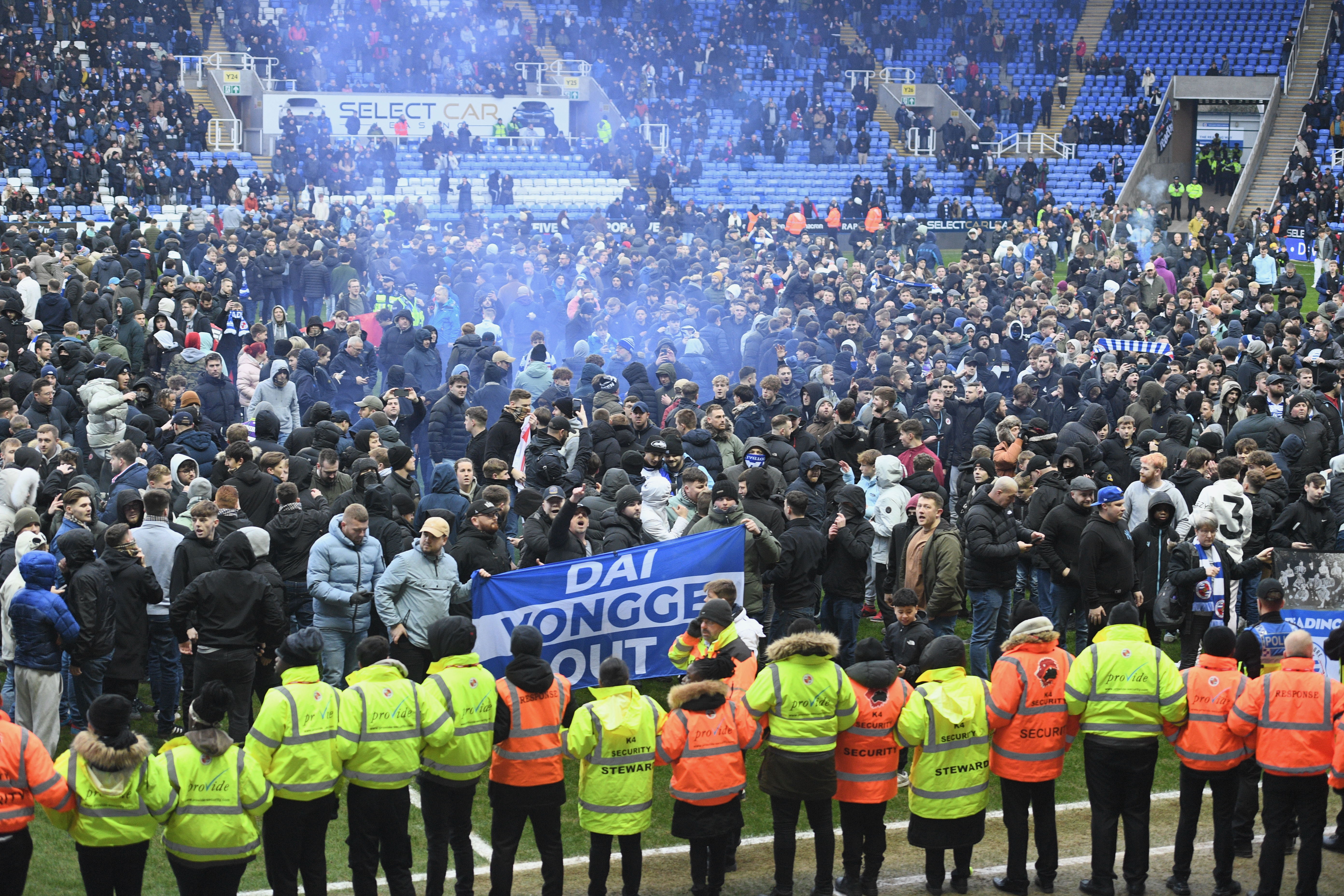 Reading fans are protesting at the ownership of the club